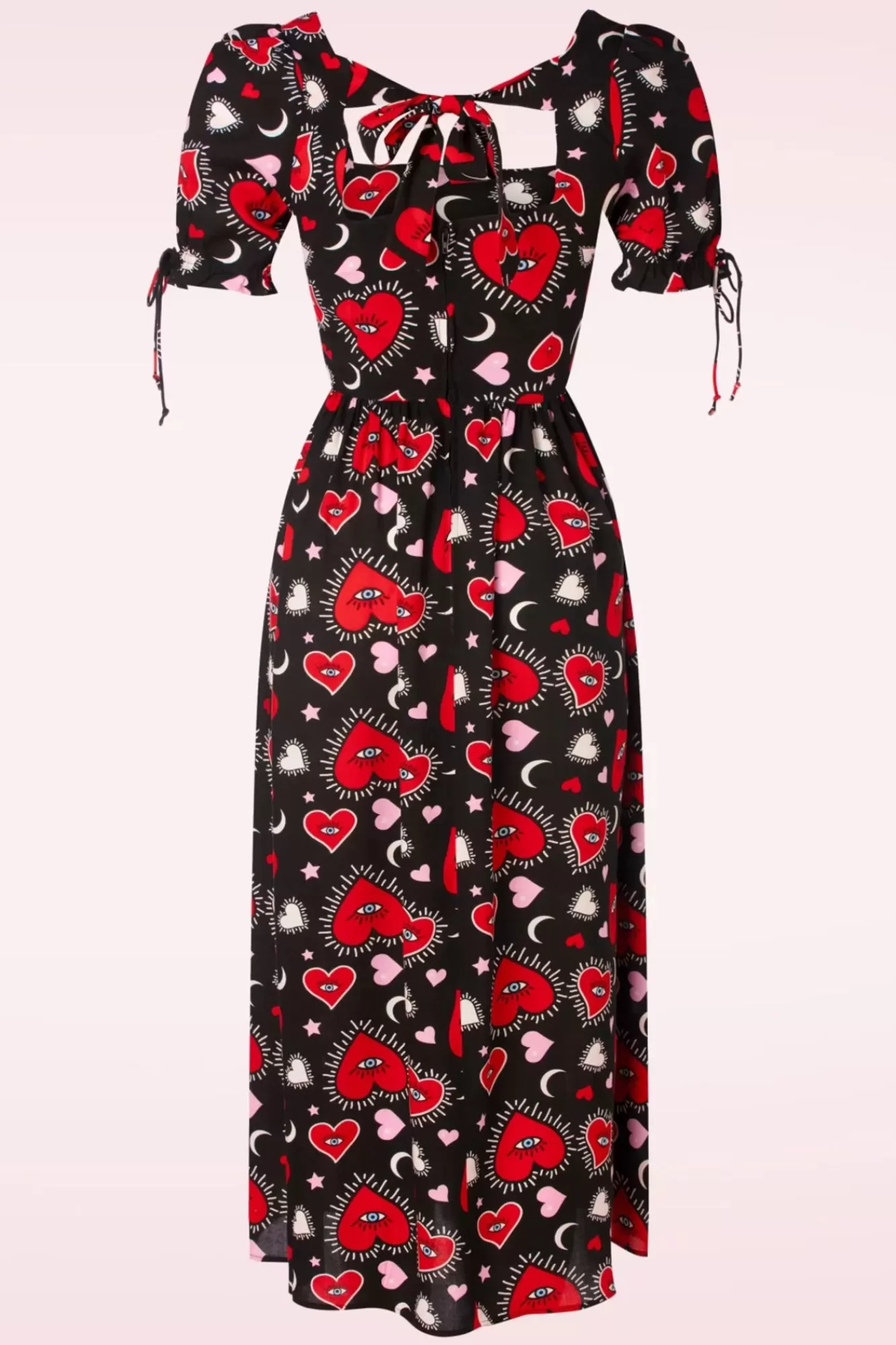 Bunny Kate Heart Jurk In Zwart | Vrouwen Plus Size Jurken