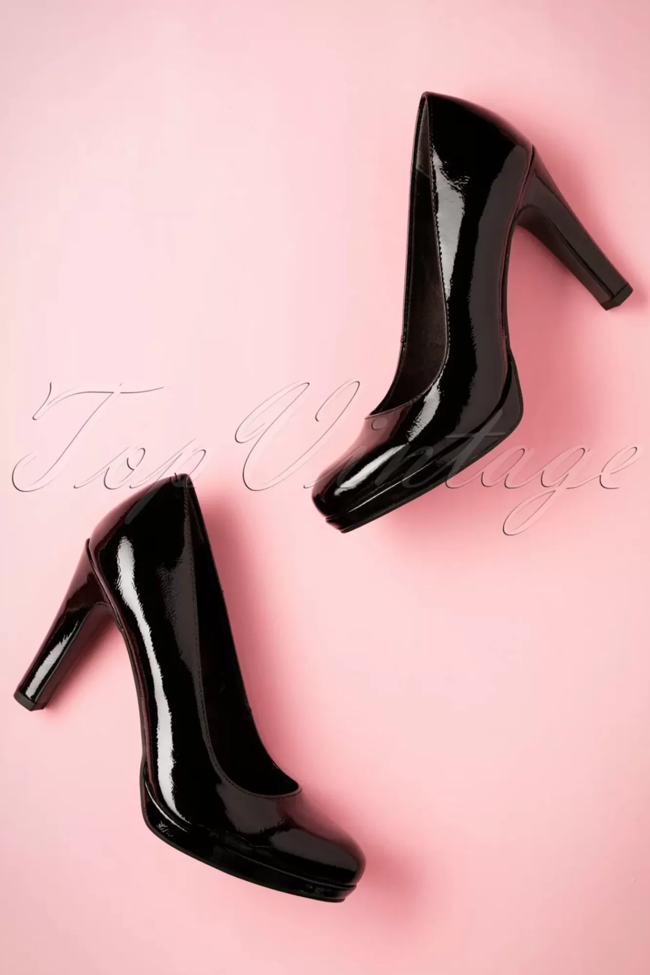 Tamaris Katie Laquer-Pumps In Zwart | Vrouwen Pumps