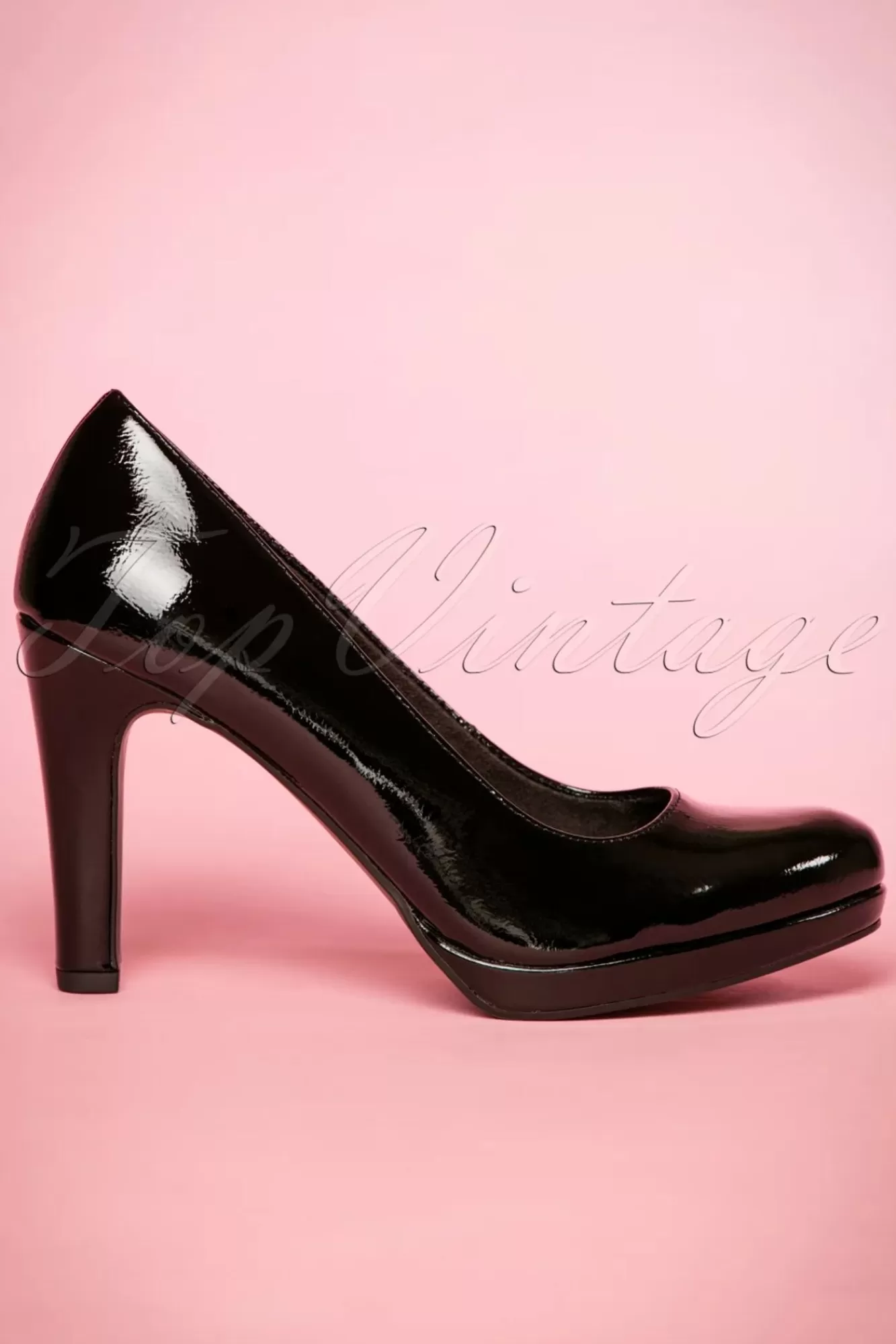 Tamaris Katie Laquer-Pumps In Zwart | Vrouwen Pumps