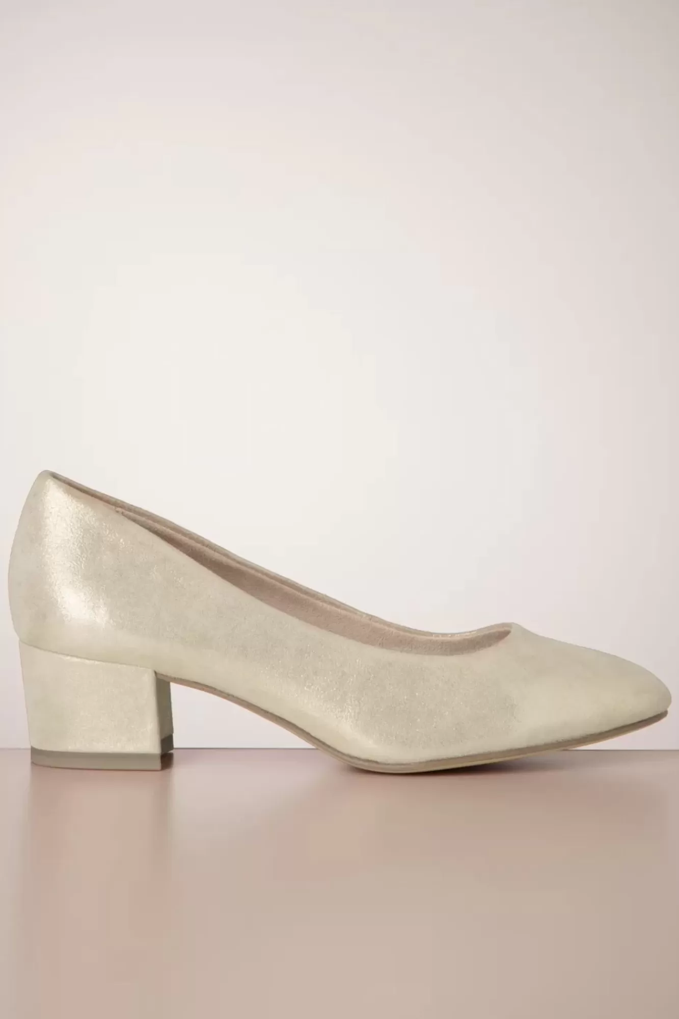 Tamaris Katrin Suedine Pumps In Champagne | Vrouwen Pumps