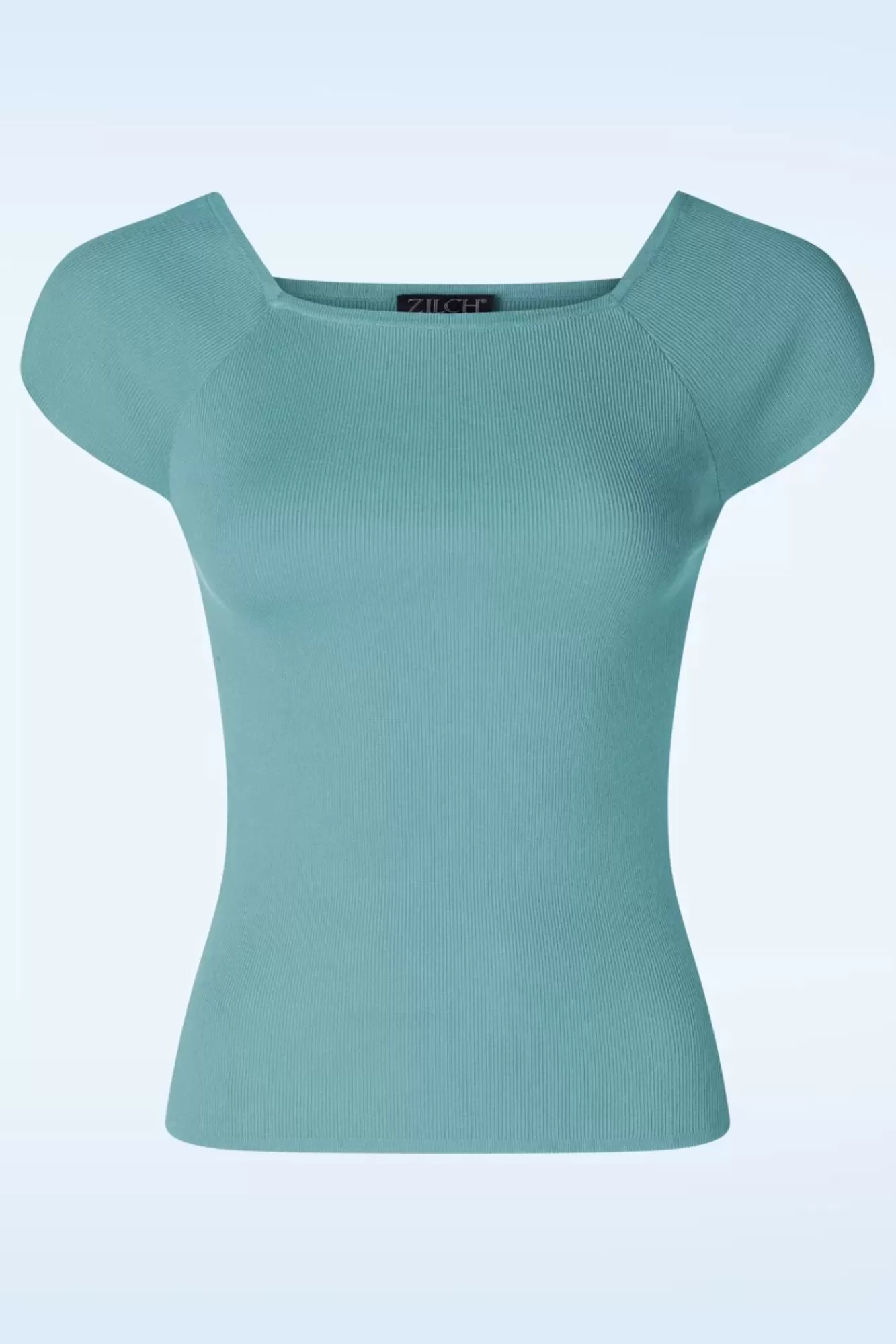 Zilch Kaylie Top In Porselein Blauw | Vrouwen Tops