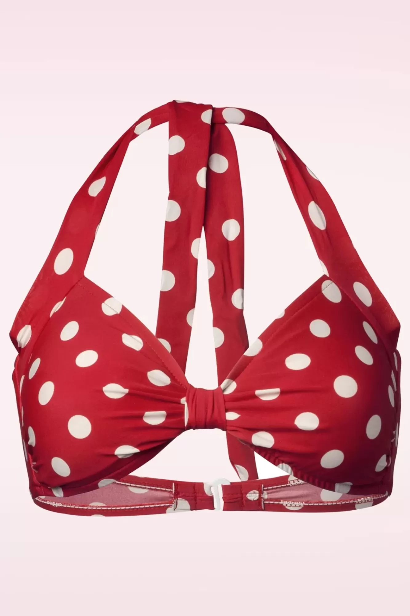 Esther Williams Klassieke Polka Bikinitop In Rood En Wit | Vrouwen Bikini'S