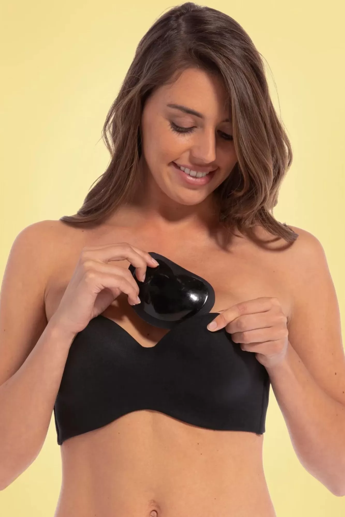 MAGIC Bodyfashion Kleverige Push-Up Bh-Cups In Zwart | Vrouwen Bh'S