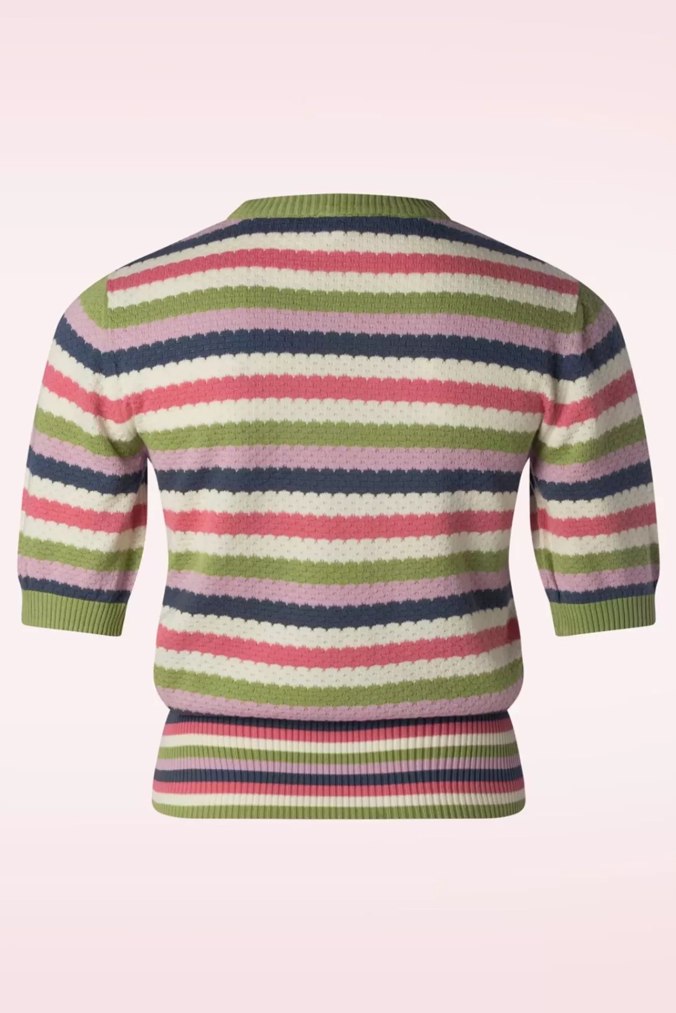 Circus Knitted Waffle Top In Multi | Vrouwen Truitjes