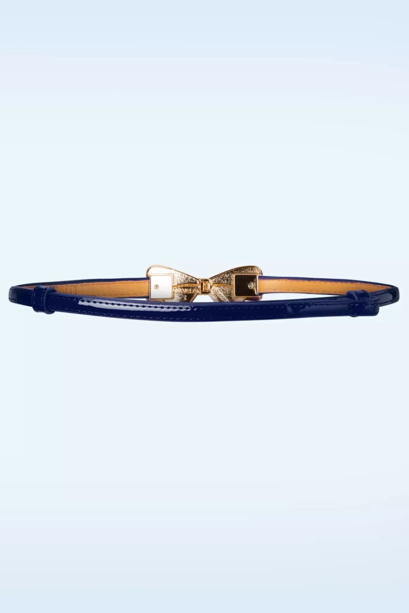 Banned Retro Lana Bow Riem In Donker Blauw | Vrouwen Riemen