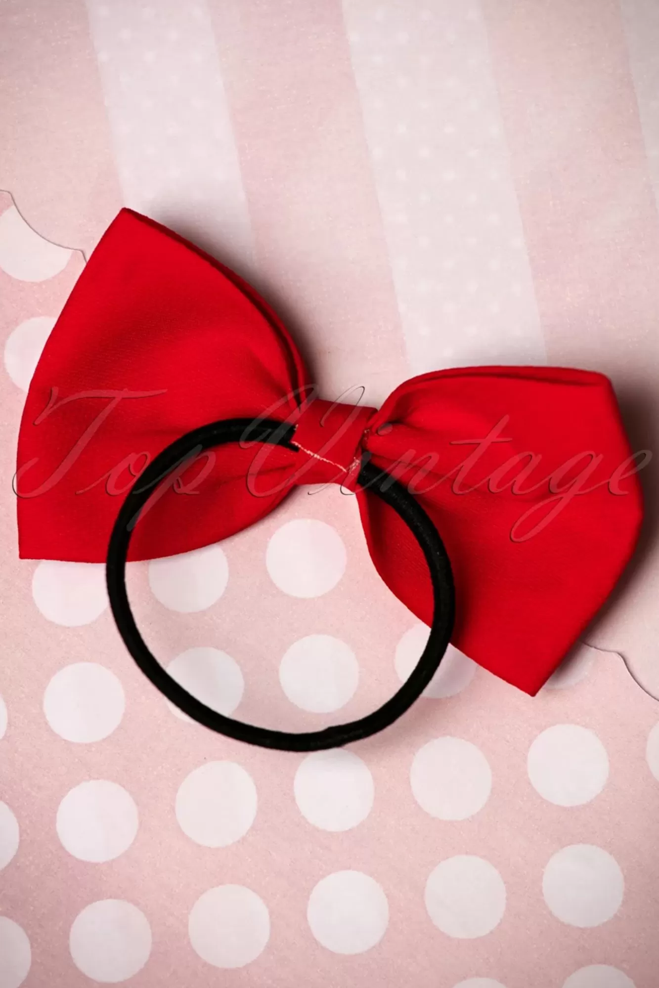 Banned Retro Lovestruck Haarband Met Strik In Rood | Vrouwen Haaraccessoires