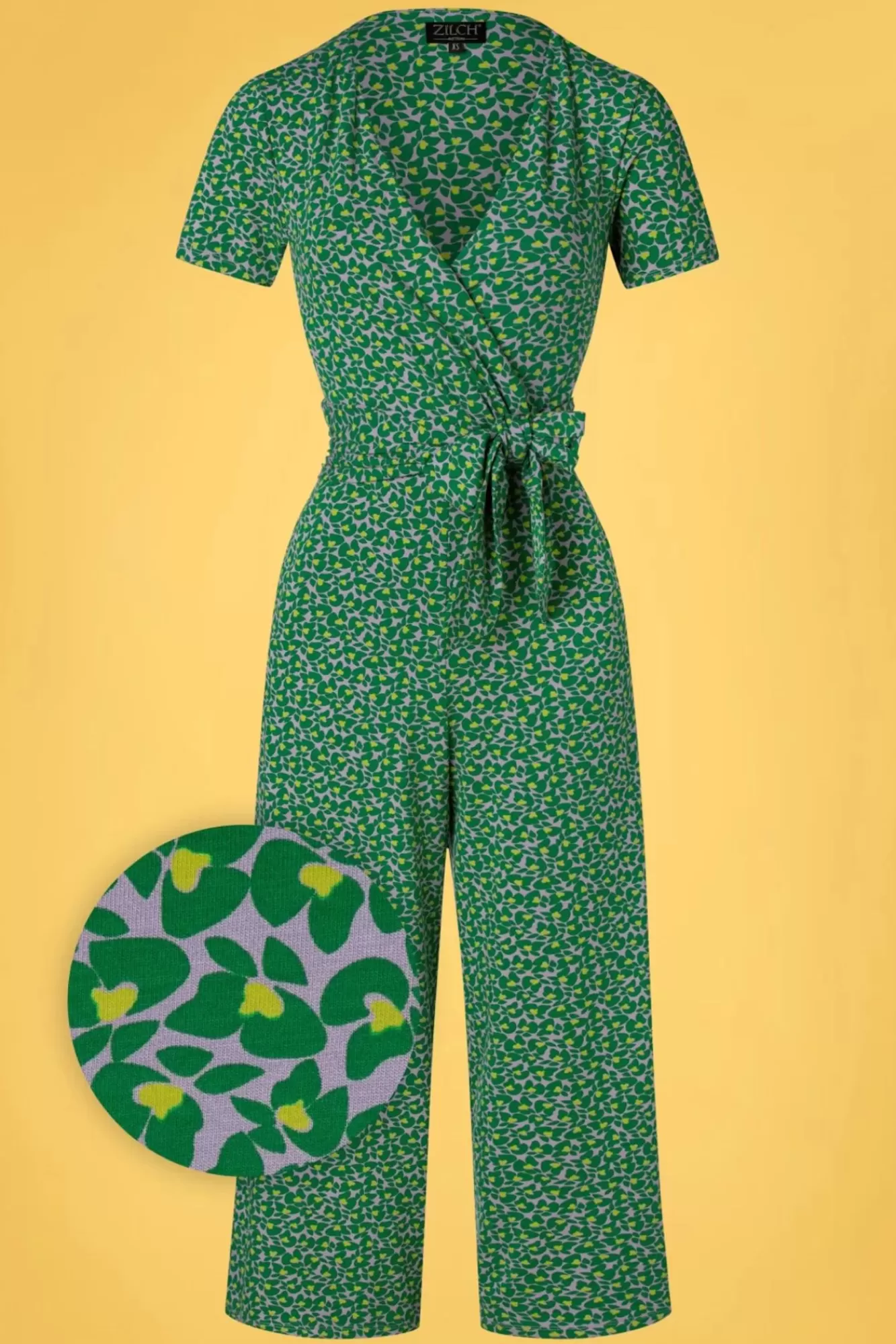 Zilch Mabel Butterfly Jumpsuit In Appel | Vrouwen Playsuits & Jumpsuits