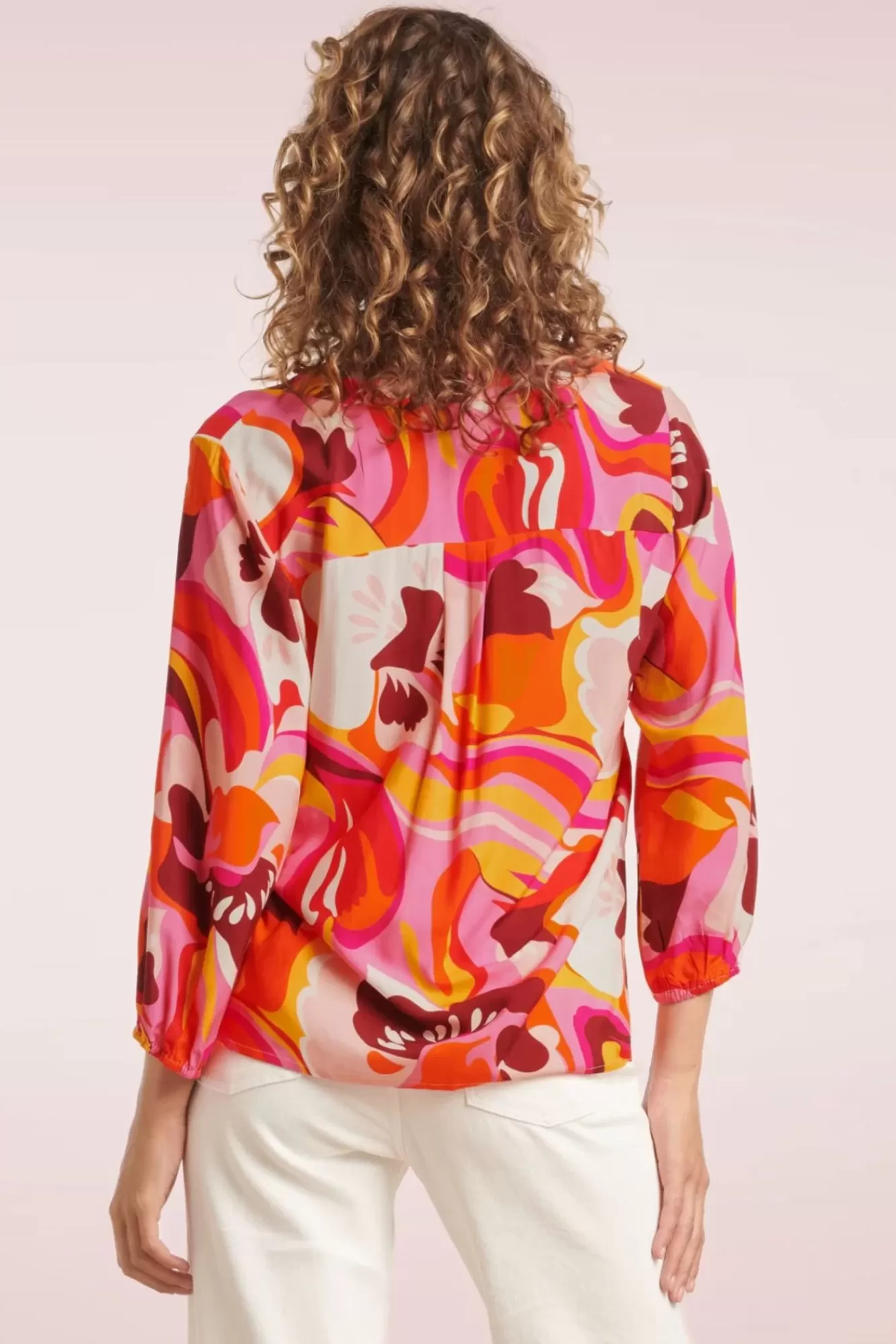 Smashed Lemon Maci Floral Blouse In Roze | Vrouwen Blouses