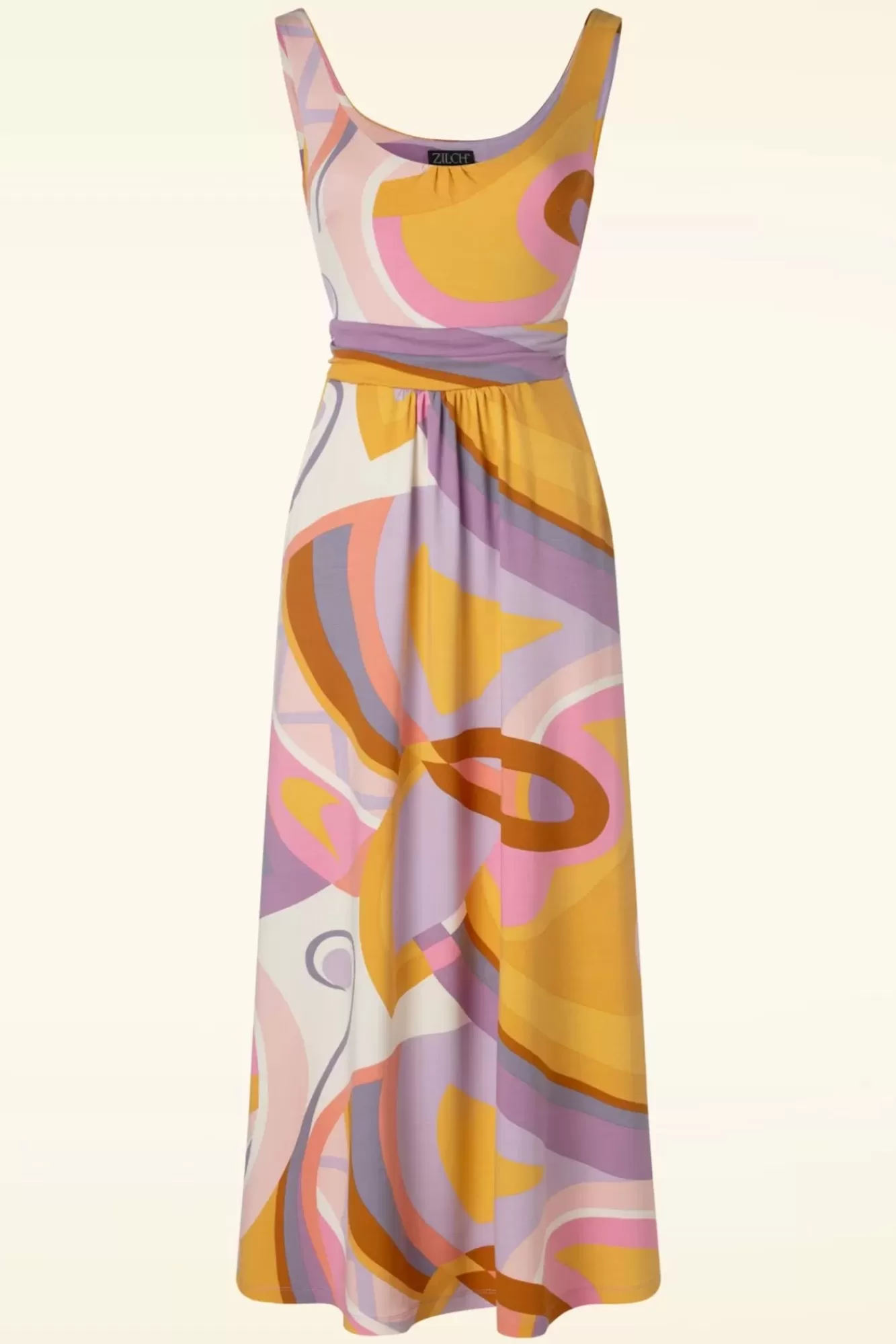 Zilch Macie Maxi Jurk In Sixties Lavender | Vrouwen Maxi Jurken