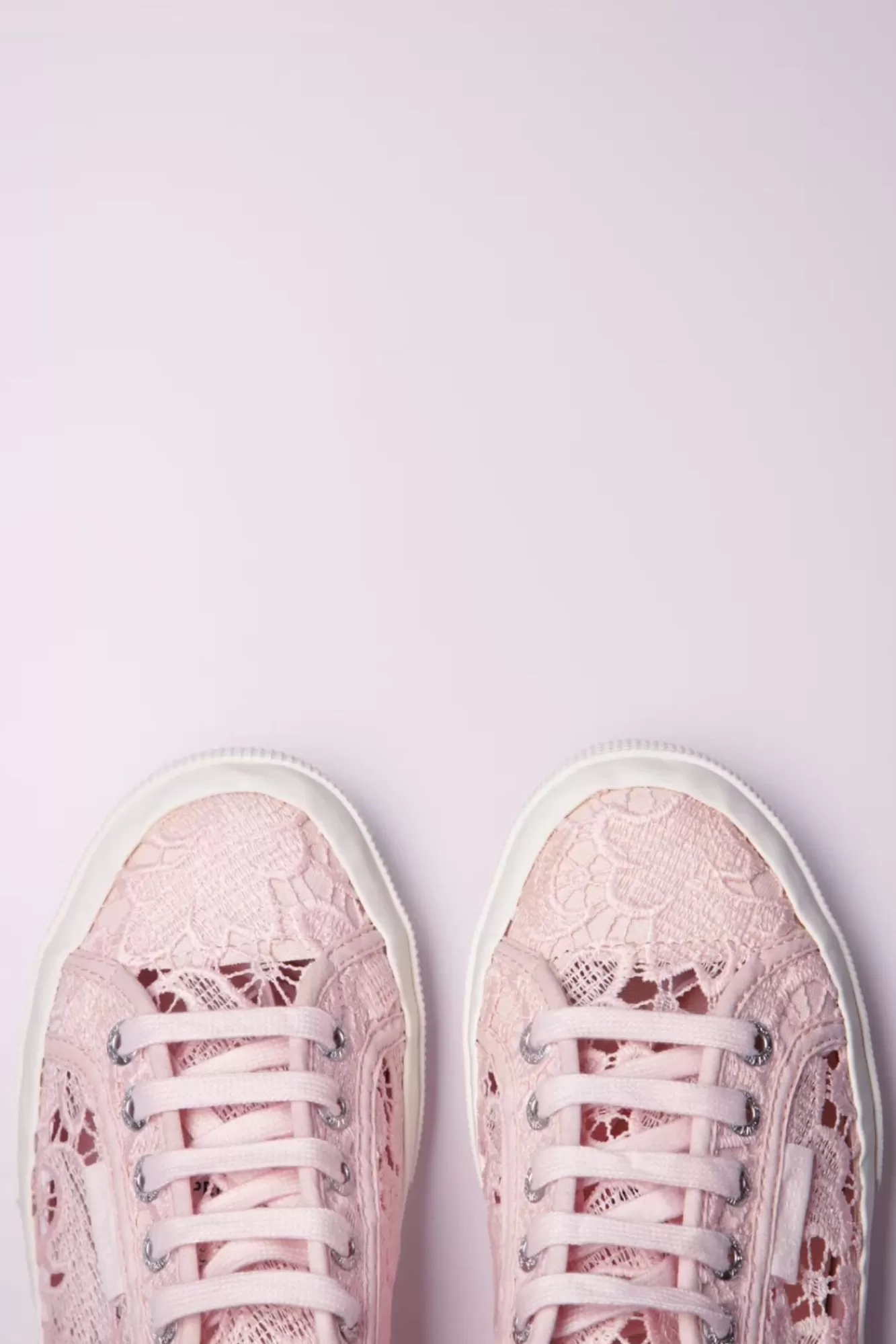 Superga Macrame Sneakers In Roze | Vrouwen Sneakers