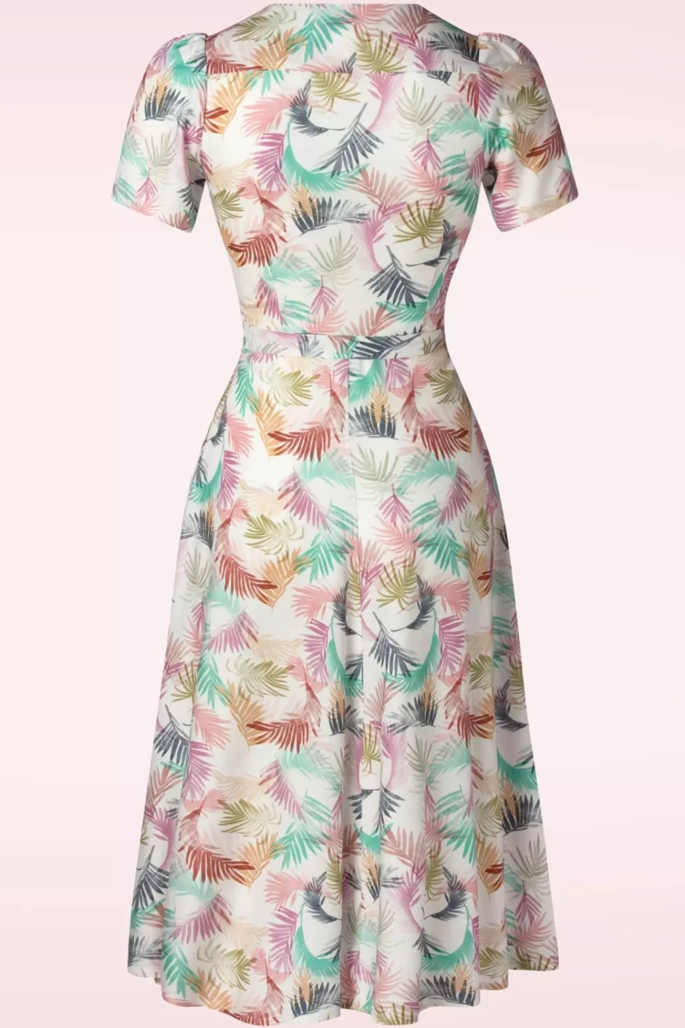 Very Cherry Magnolia Gatsby Pastel Bloemen Jurk In Wit | Vrouwen A Lijn Jurken