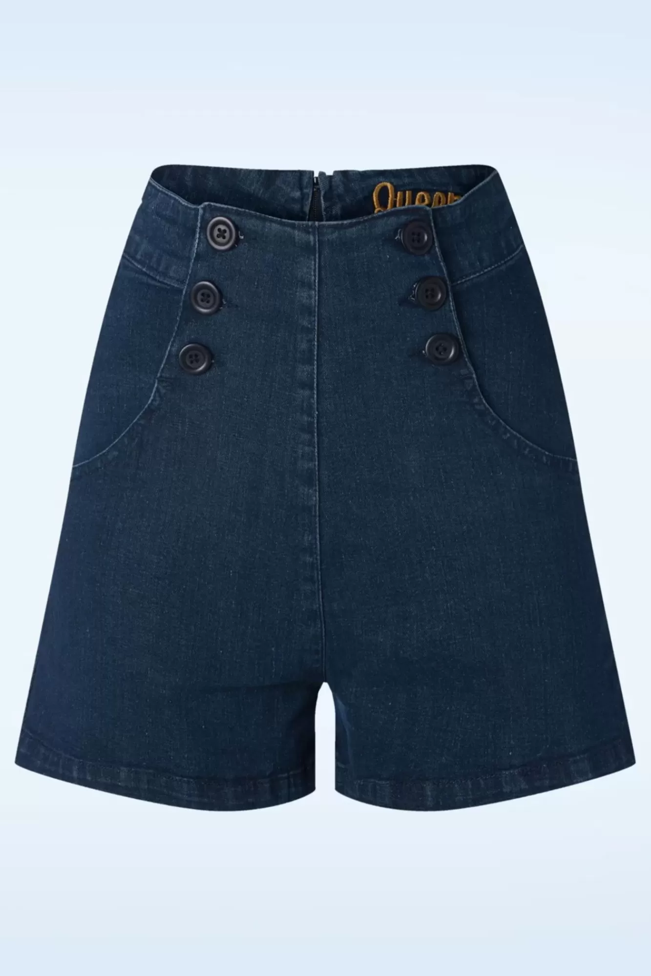 Queen Kerosin Marlyn Shorts In Donkerblauw | Vrouwen Broeken