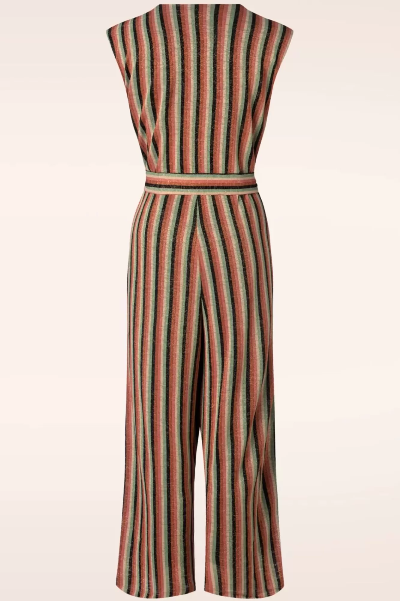 King Louie Mary Piso Stripe Jumpsuit In Zwart | Vrouwen Playsuits & Jumpsuits