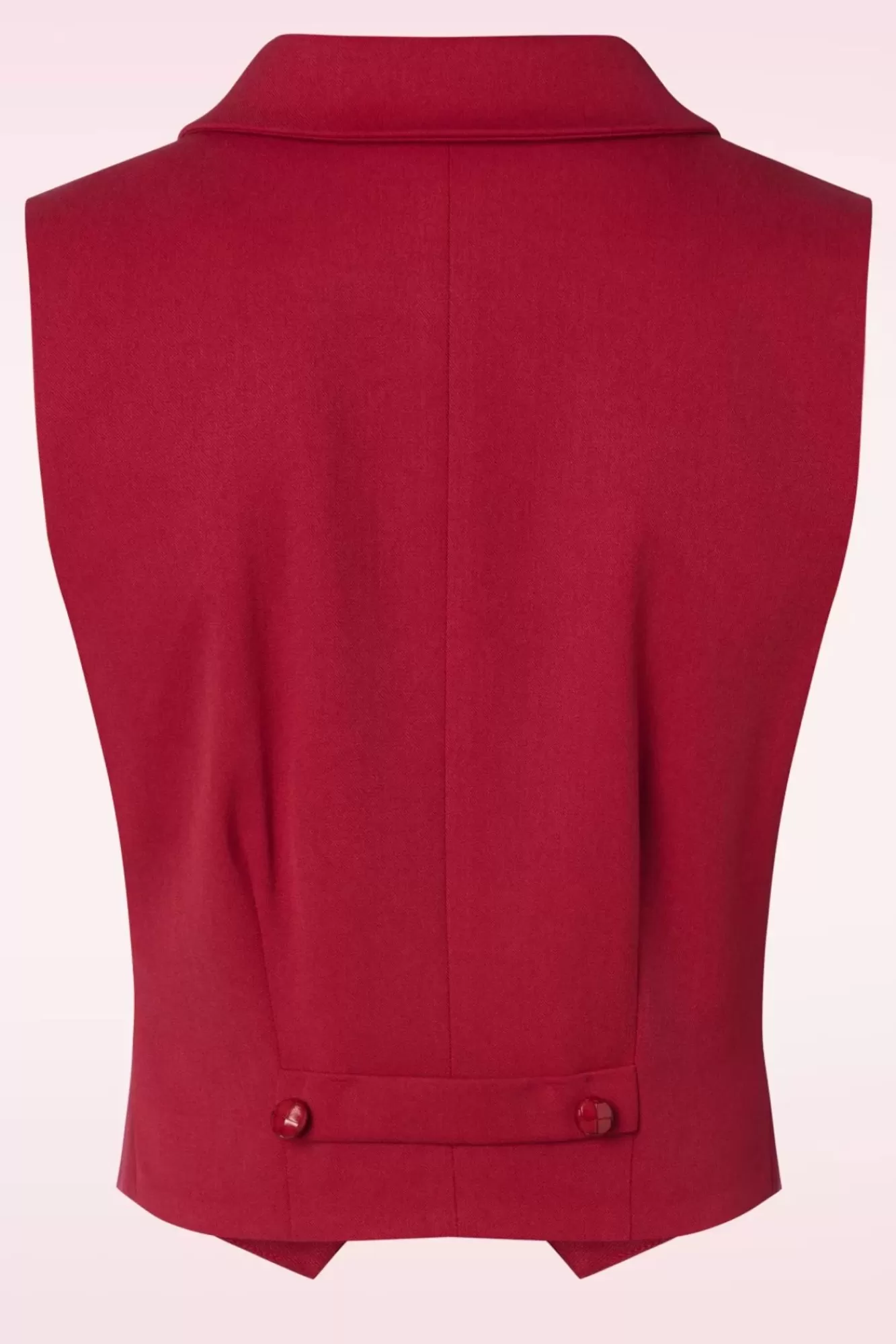 Collectif Clothing Milla Gilet In Rood | Vrouwen Jassen