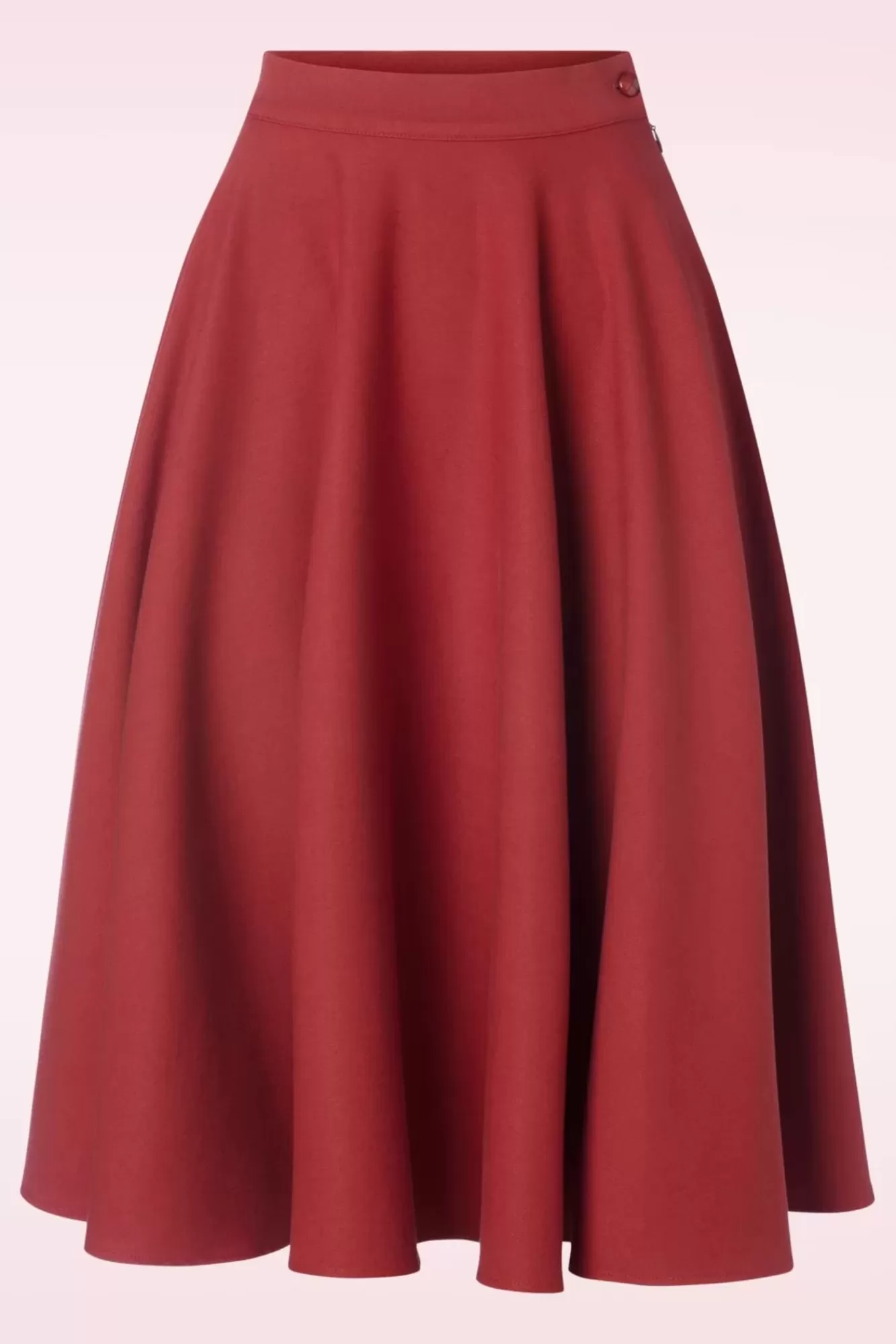 Collectif Clothing Milla Swing Rok In Rood | Vrouwen Rokken