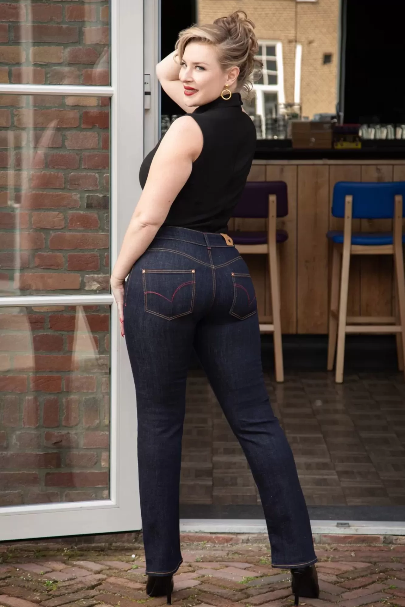 Rock-a-Booty Mimi Jeans In Blauw | Vrouwen Broeken