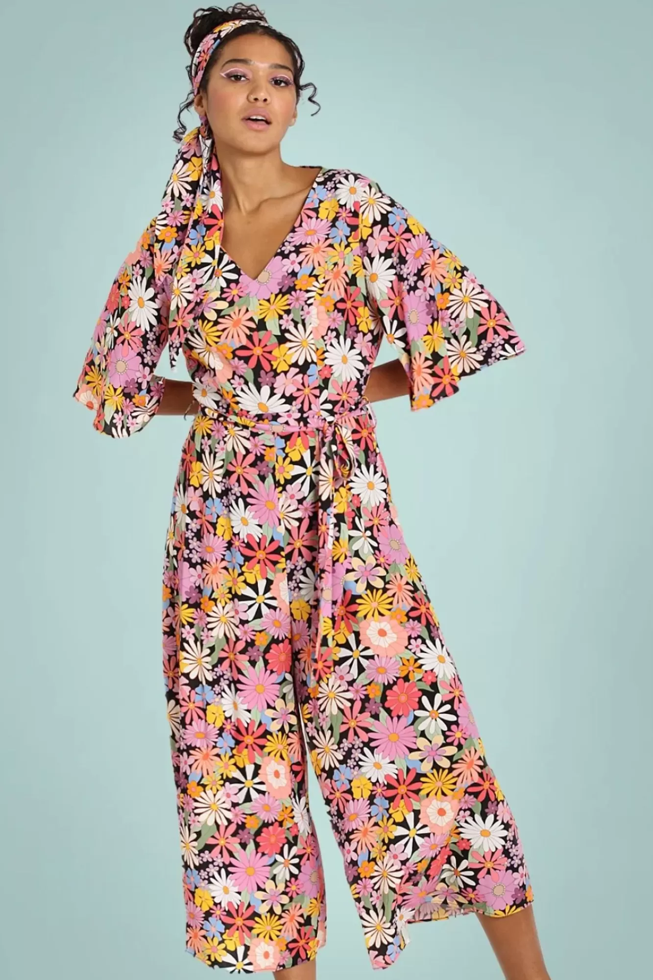 Bunny Nadine Bloemen Jumpsuit In Multi | Vrouwen Playsuits & Jumpsuits