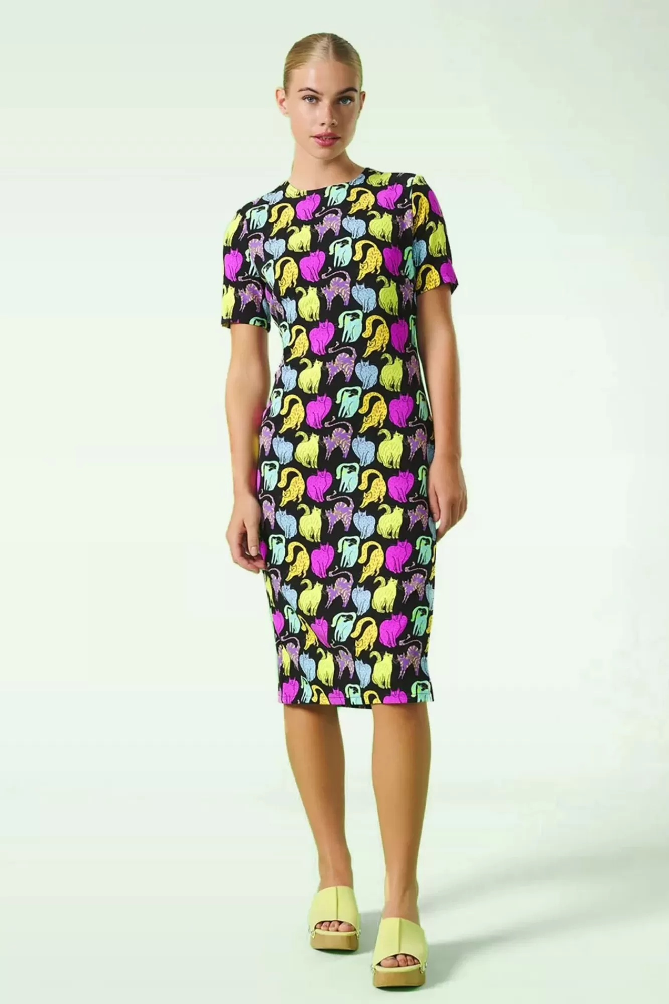 Minueto Neko Kitty Jurk In Zwart | Vrouwen Plus Size Jurken