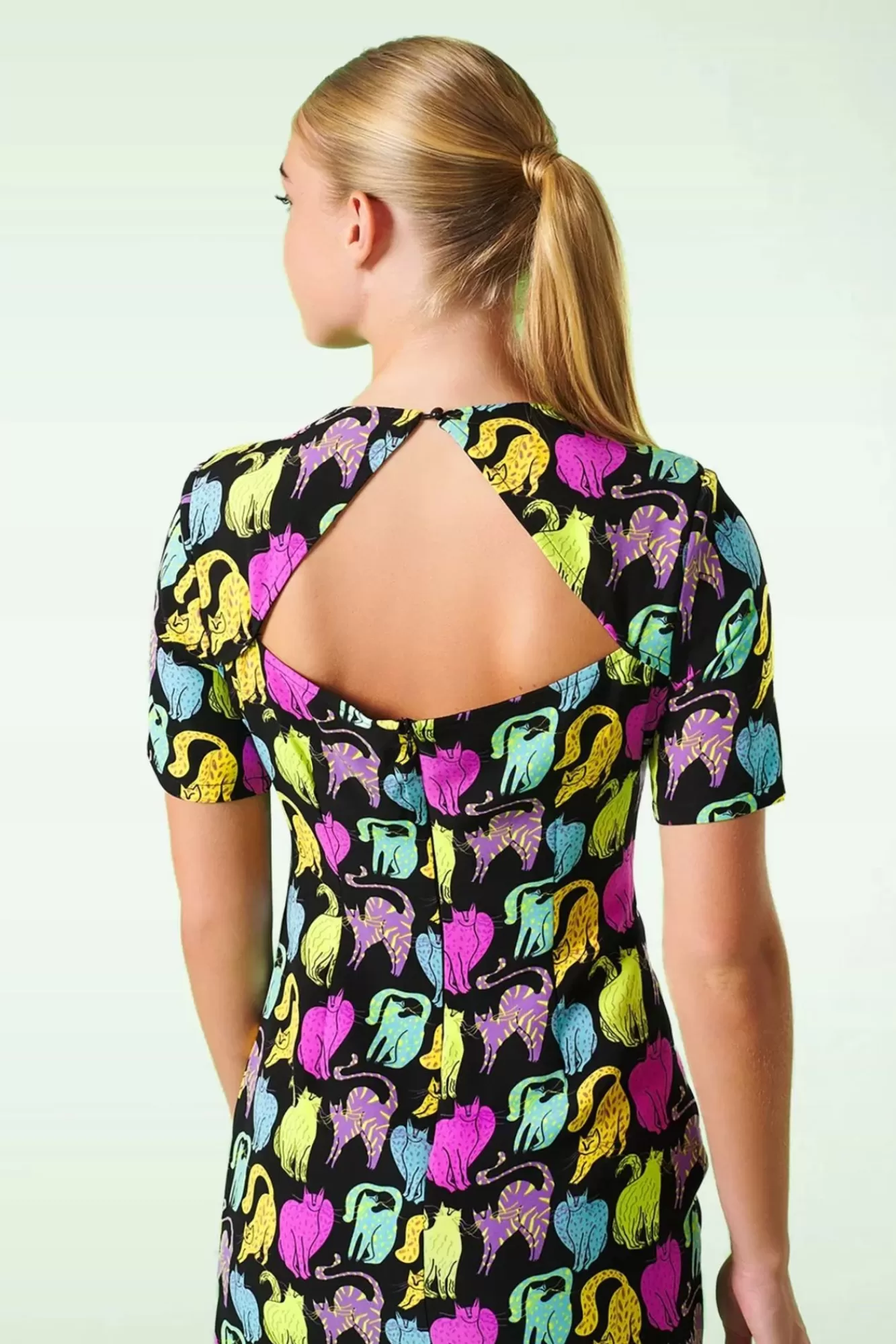 Minueto Neko Kitty Jurk In Zwart | Vrouwen Plus Size Jurken