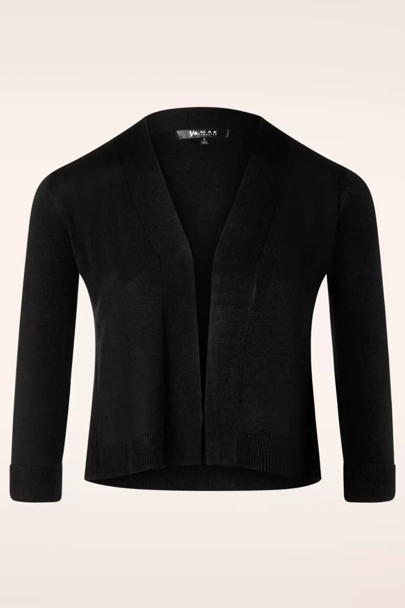 Mak Sweater Oda Vest Met Open Voorkant In Zwart | Vrouwen Bolero'S & Capes