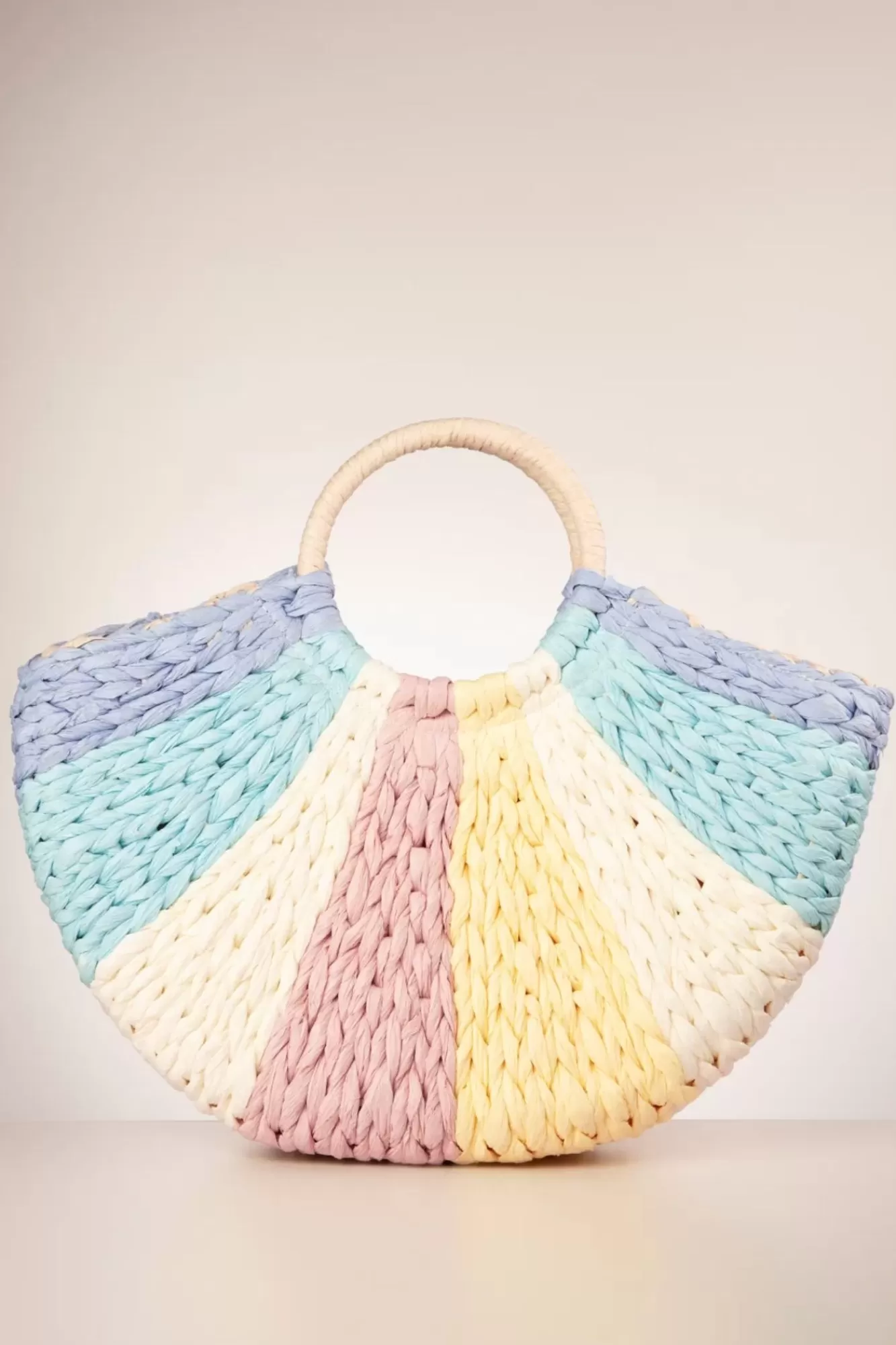 Amici Orleans Geweven Rotan Tas In Pastel | Vrouwen Tassen