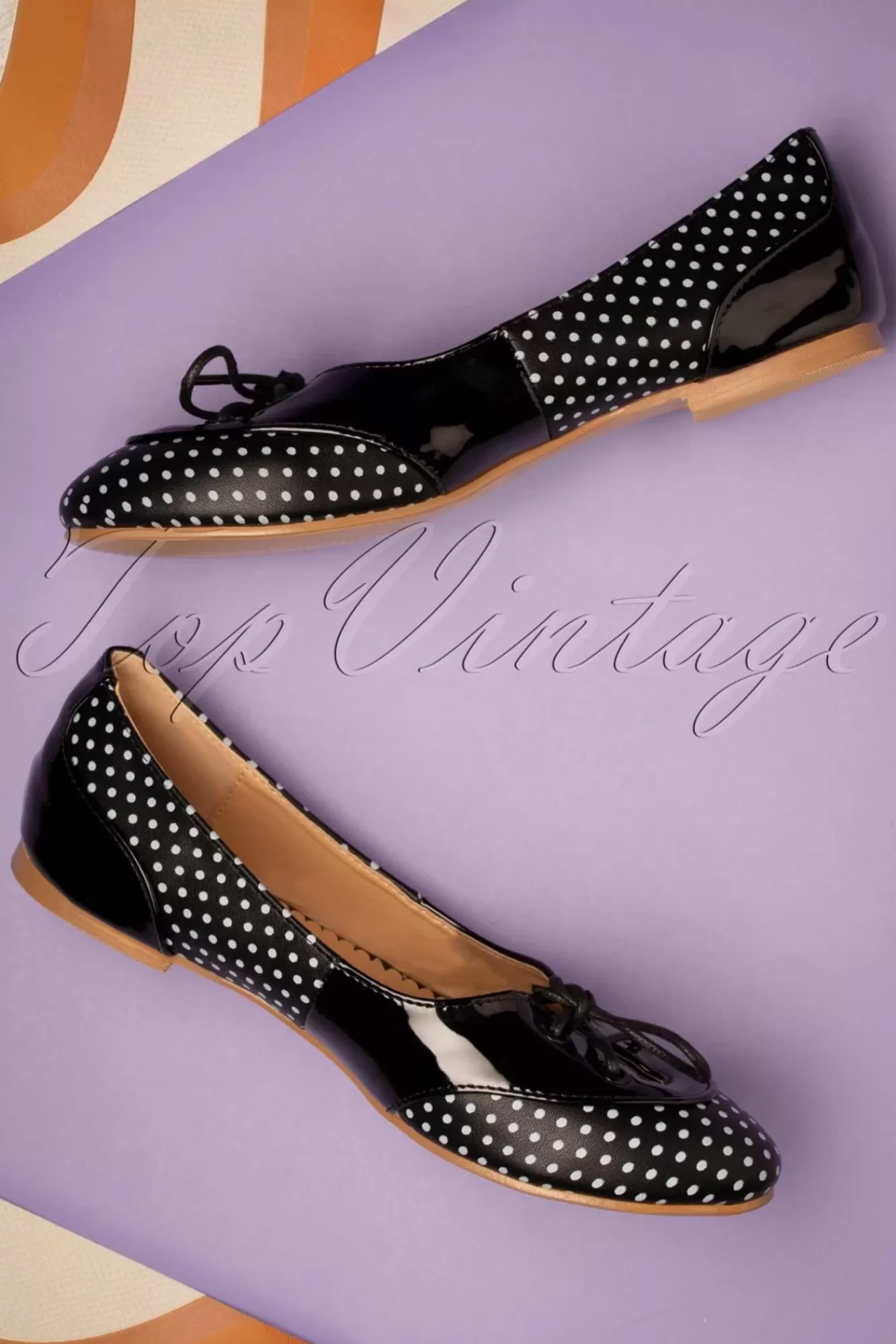 Banned Retro Oxford Isabella Ballerina'S In Zwart | Vrouwen Ballerina'S