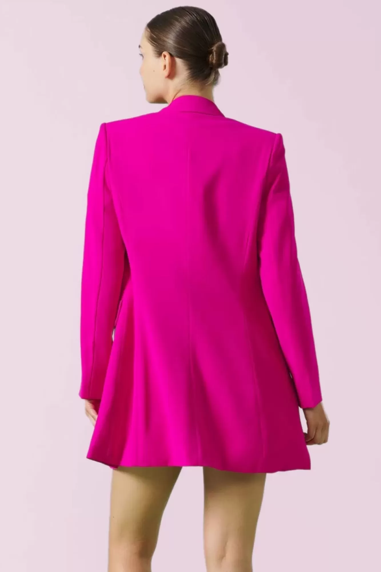 Minueto Paula Blazer Dress In Fluoriserend Roze | Vrouwen Jassen