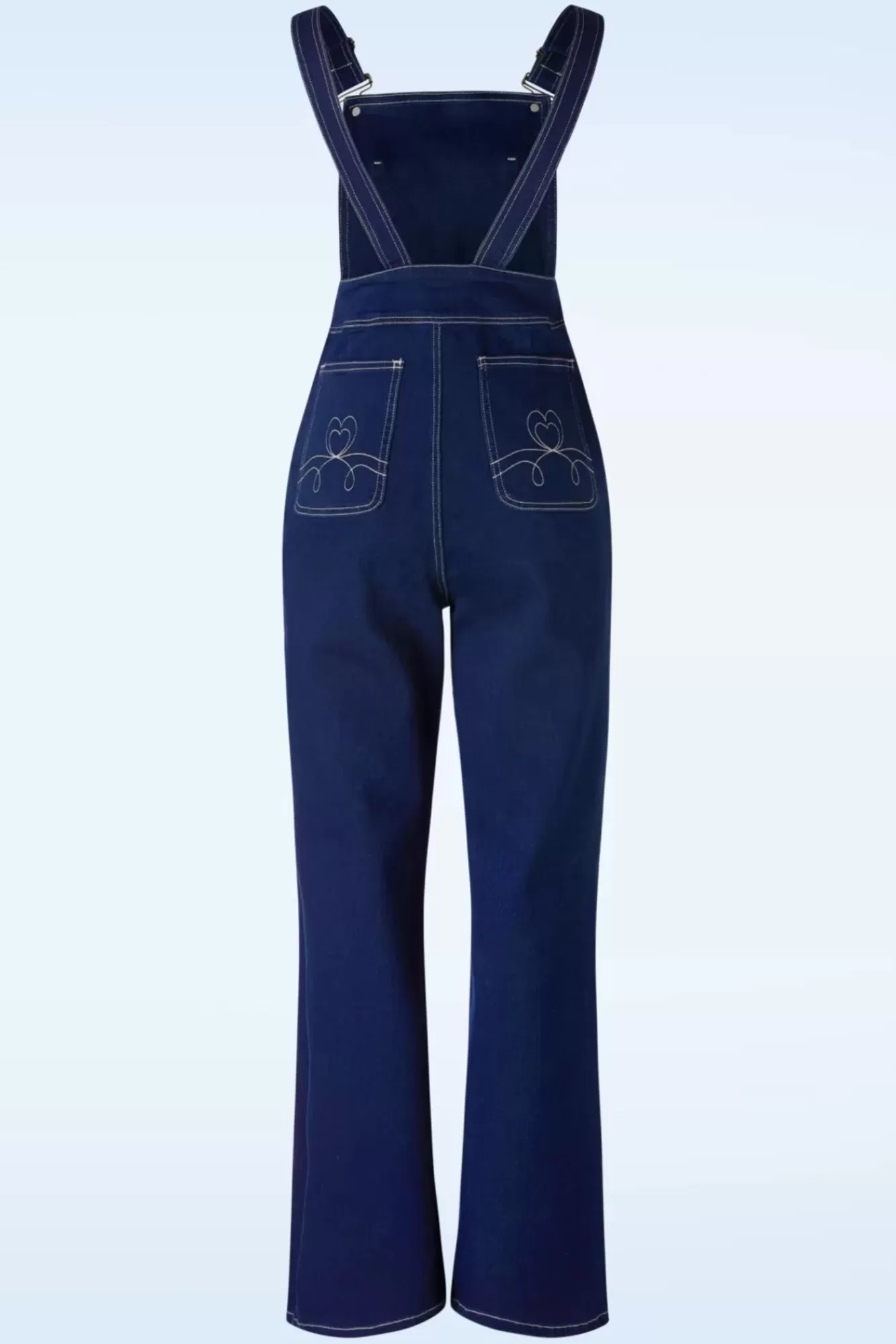 Banned Retro Penny Playsuit In Denimblauw | Vrouwen Broeken