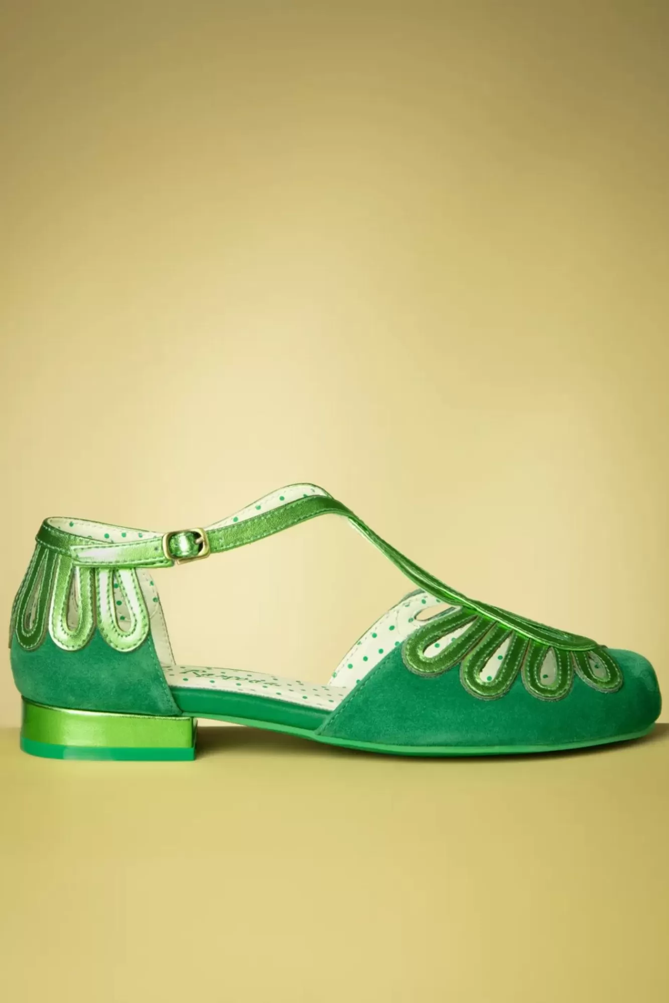 Lola Ramona Penny Suede Dainty Ballerina'S In Groen | Vrouwen Ballerina'S