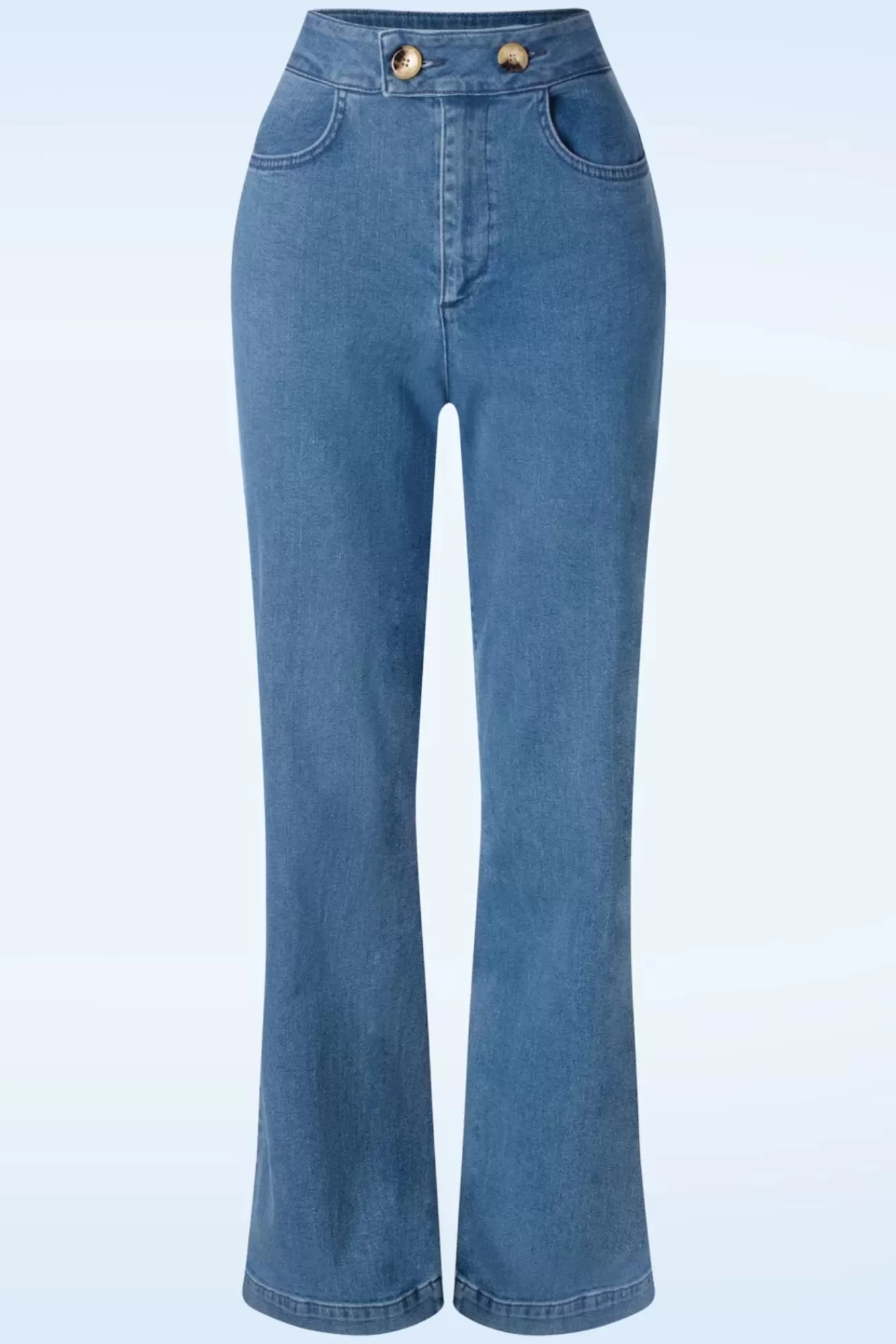 Mademoiselle Yu00e9Yu00e9 Perfect Playlist Broek In Middel Blauw | Vrouwen Broeken