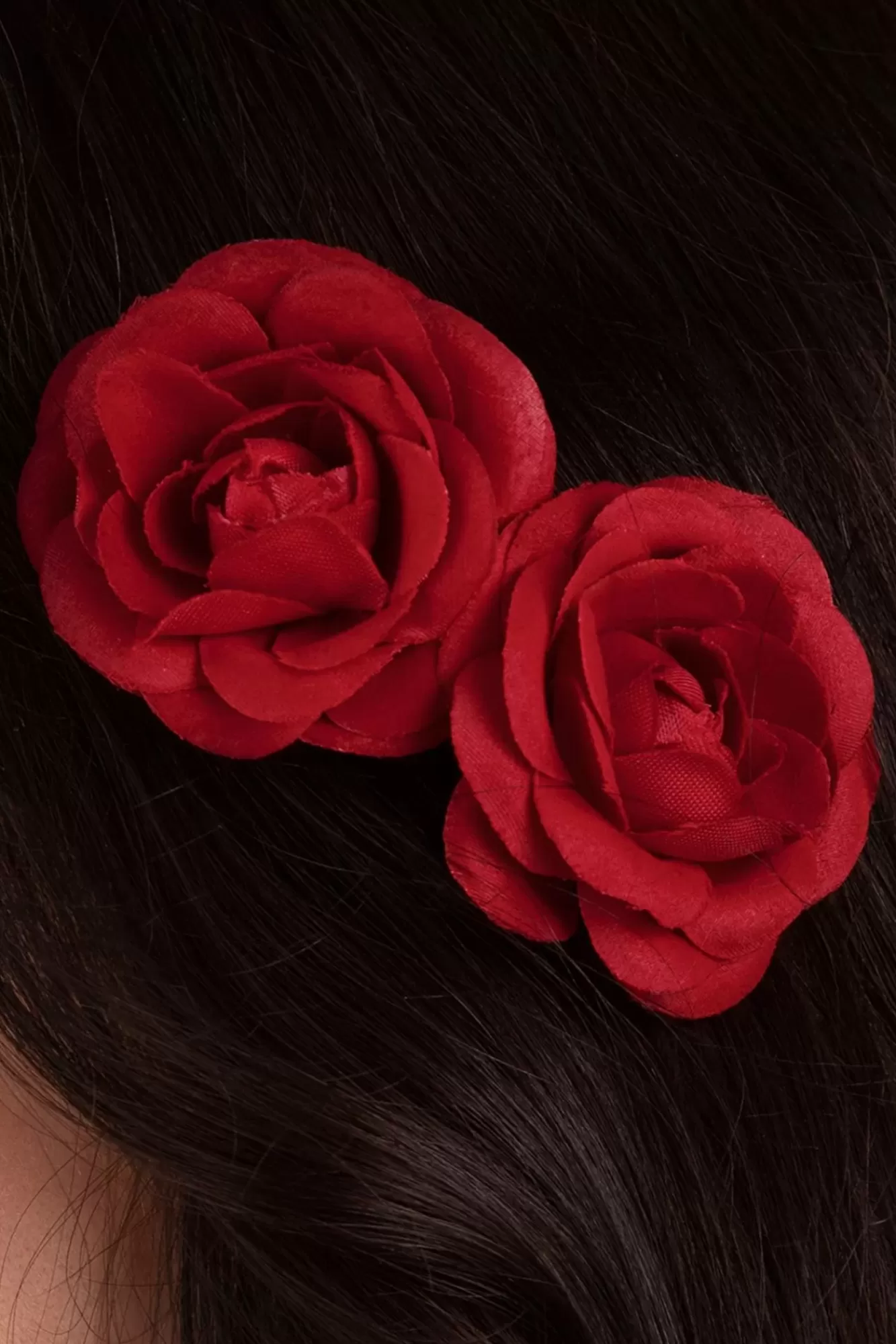 ZaZoo Pin-Up Rode Rozen Haarclips | Vrouwen Haaraccessoires