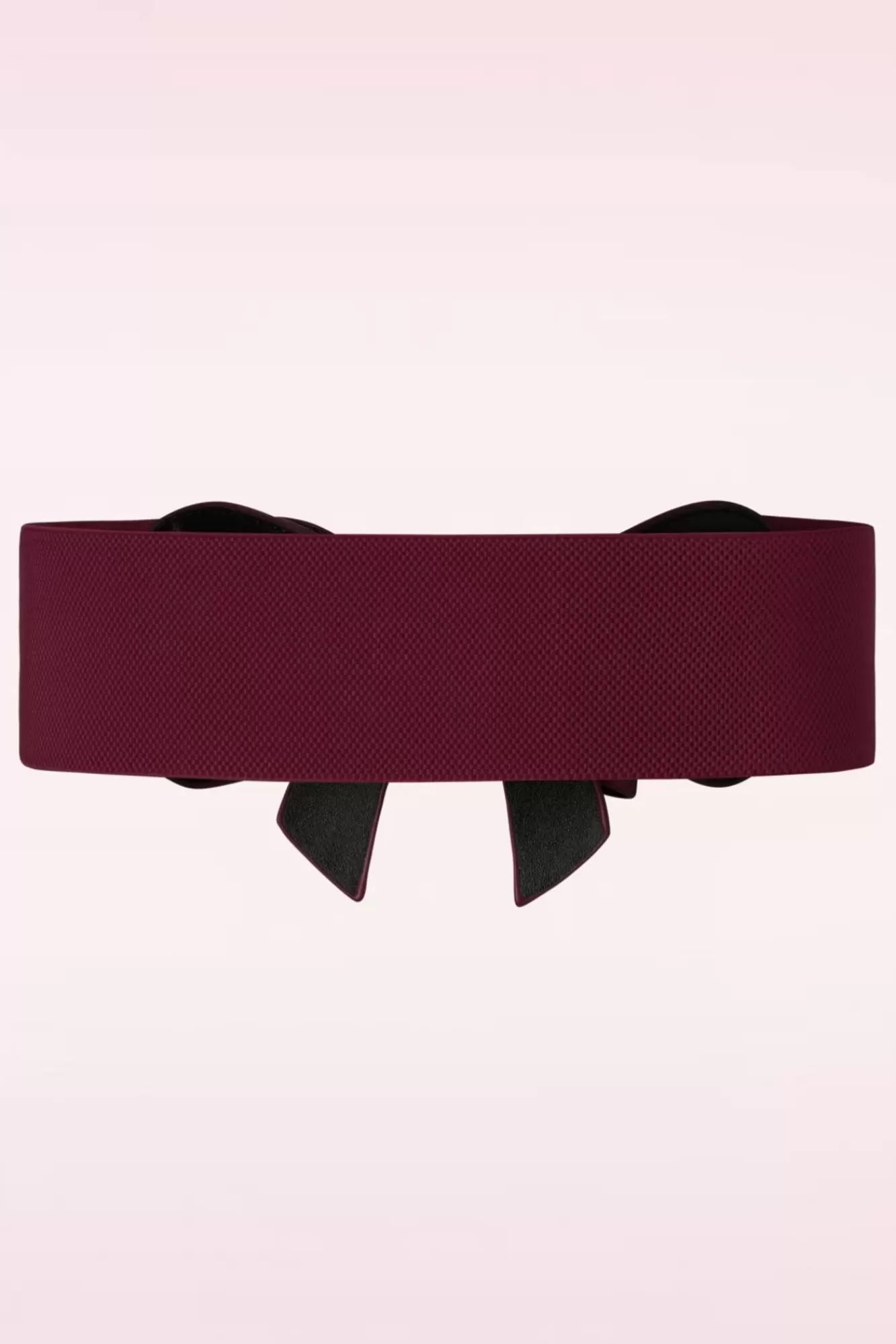 Banned Retro Play It Right Bow Belt In Bordeauxrood | Vrouwen Riemen