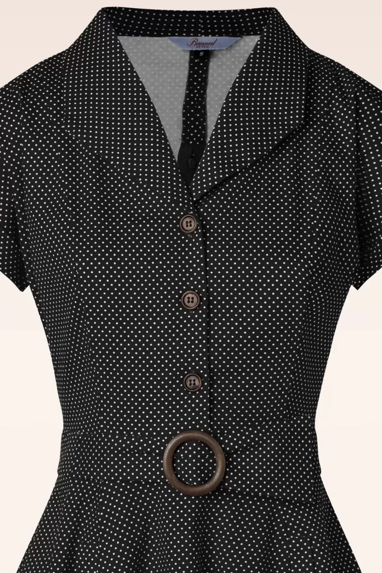 Banned Retro Polka Dot Dans Jurk In Zwart | Vrouwen Plus Size Jurken