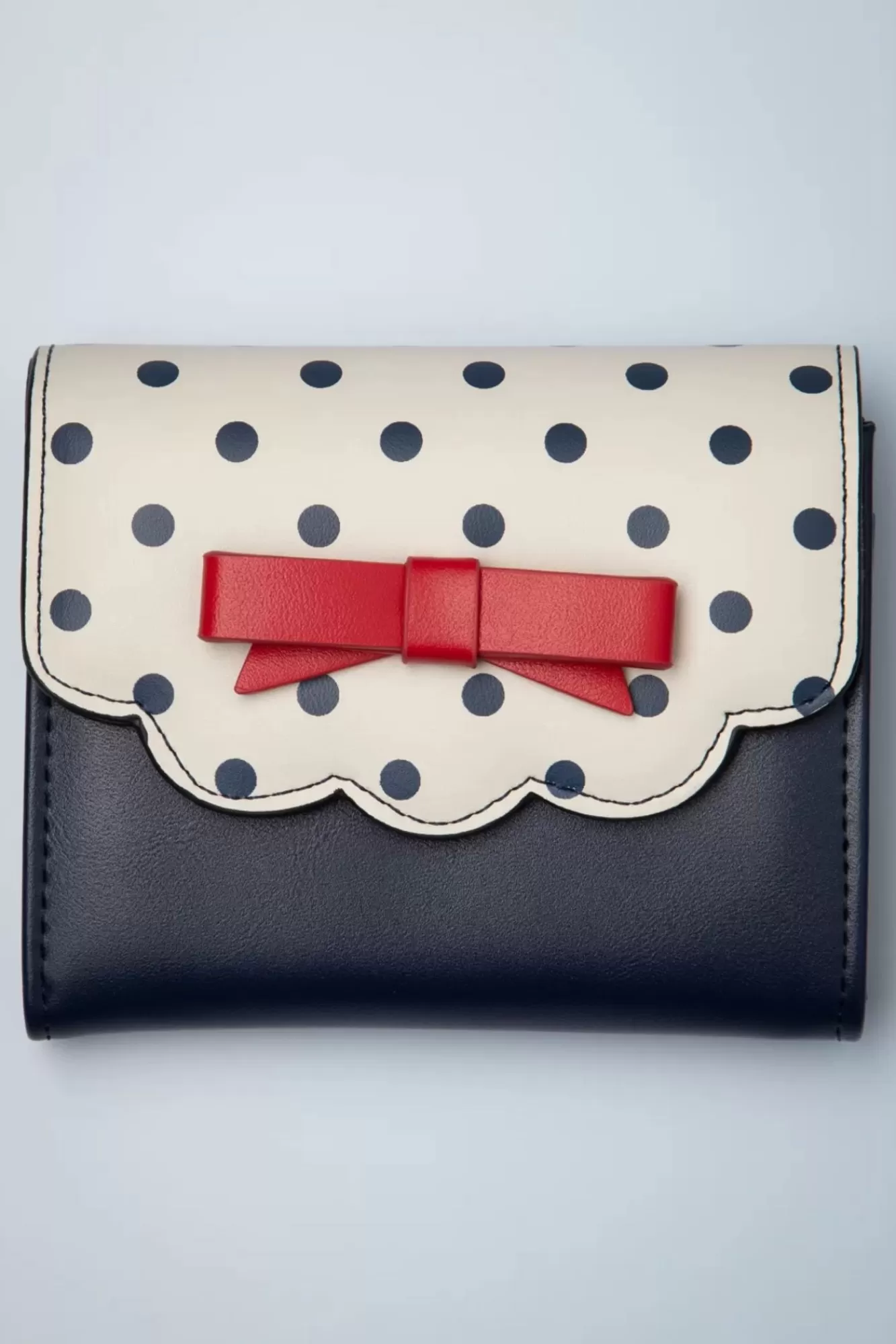 Banned Retro Poppy Polka Portemonnee In Navy En Wit | Vrouwen Portemonnees