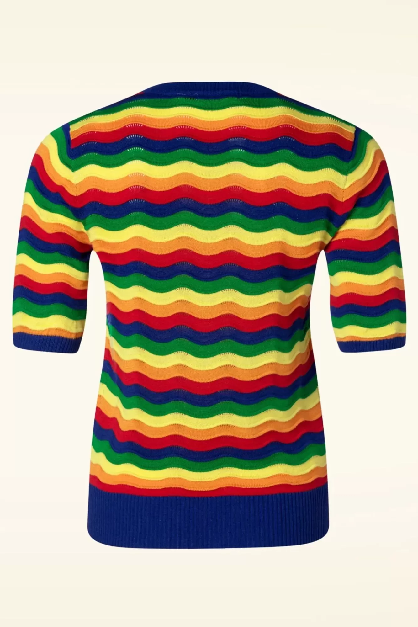 Banned Retro Rainbow Waves Jumper In Multi | Vrouwen Truitjes