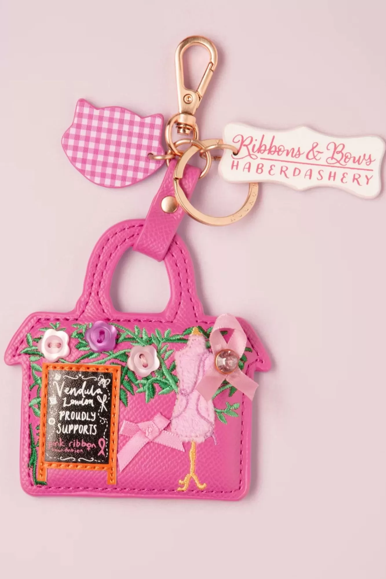 Vendula Ribbons And Bows Haberdashery Sleutelhanger In Roze | Vrouwen Tassen