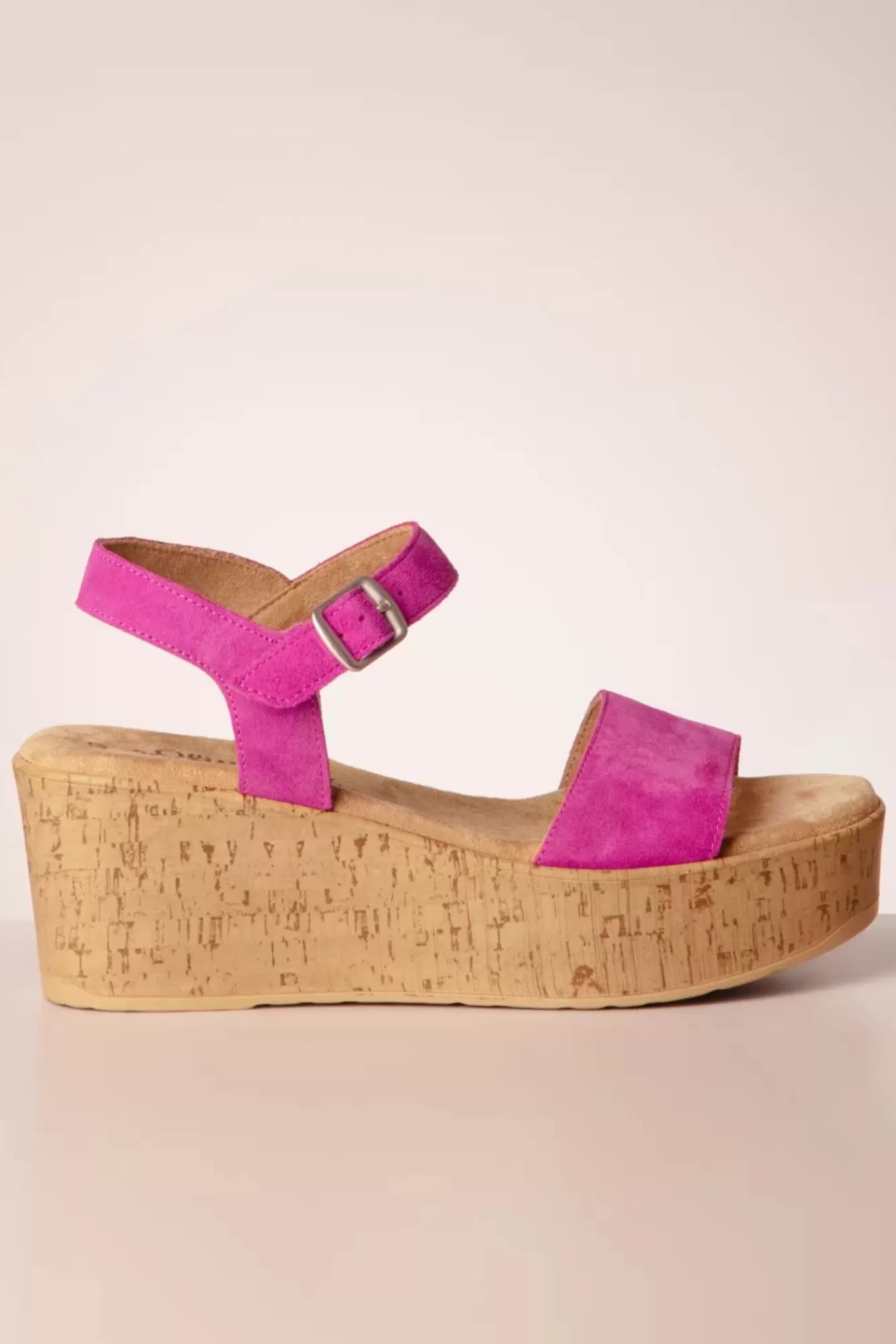 s.Oliver Rory Suede Sleehakken In Fuchsia | Vrouwen Sandalen