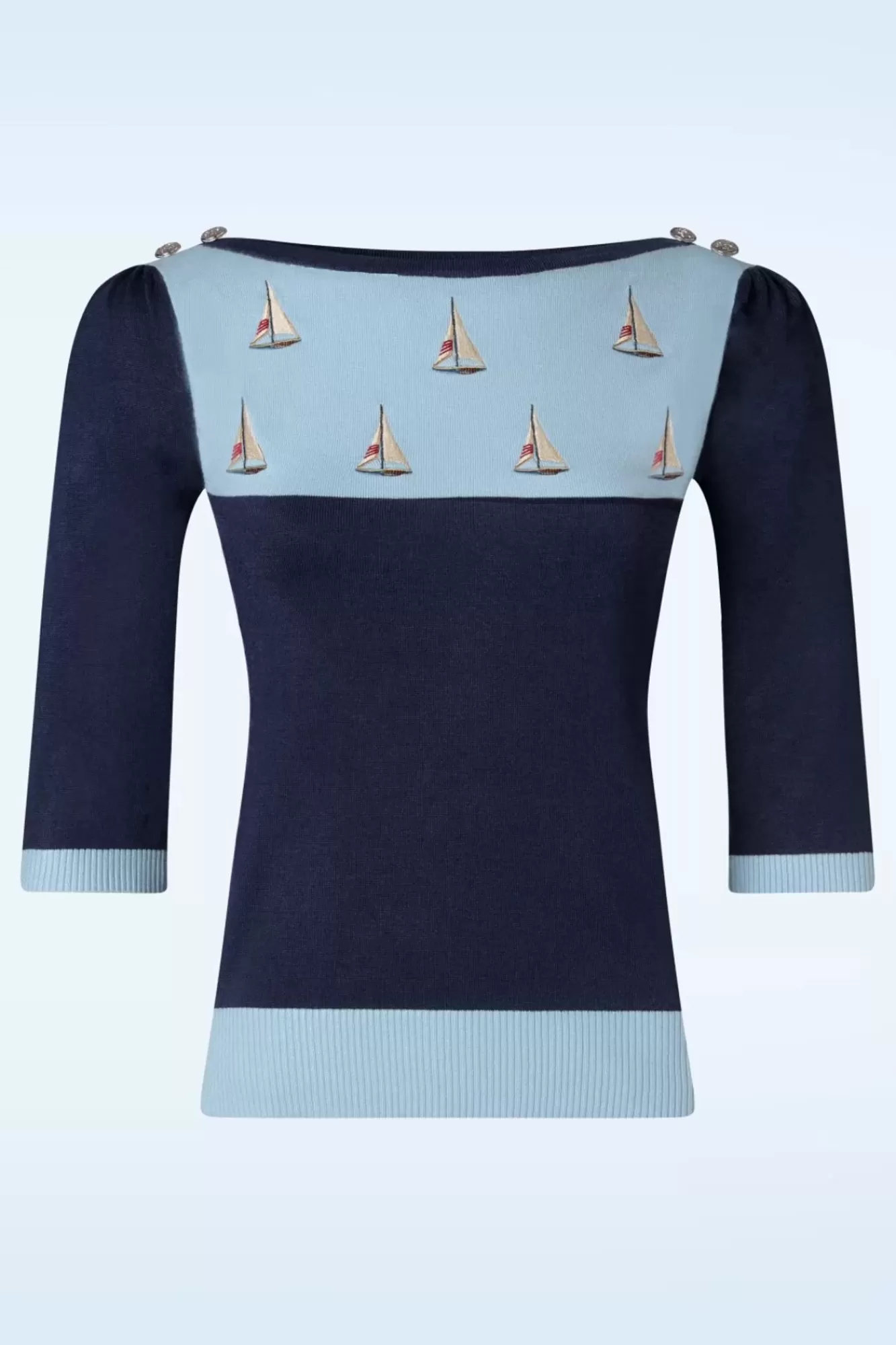 Vixen Sail Away Trui In Blauw | Vrouwen Truitjes