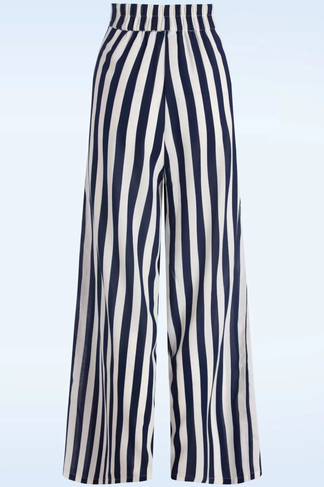 Banned Retro Sally Stripe Pantalon In Marineblauw | Vrouwen Broeken