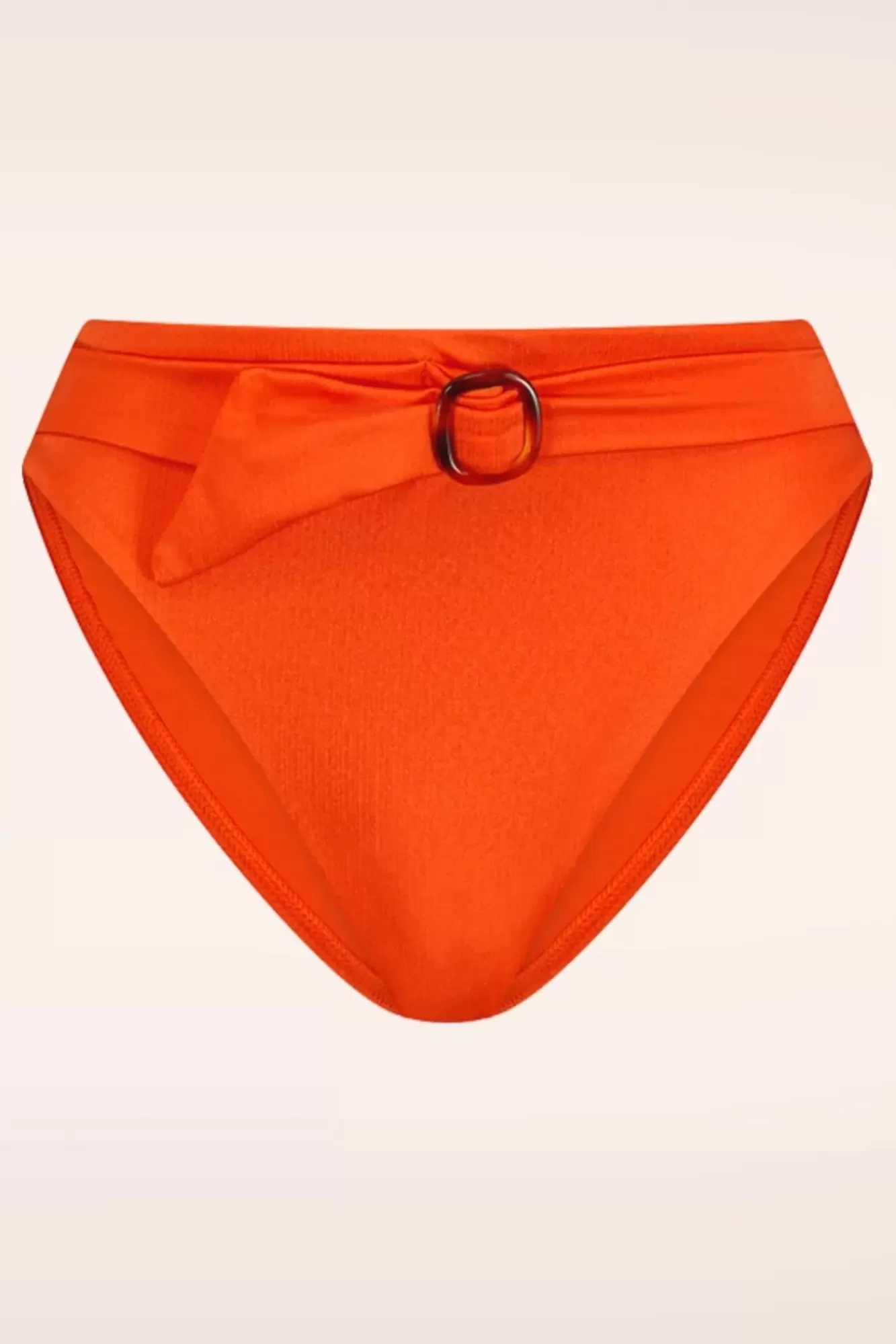 Cyell Satin High Waist Bikini Broekje In Oranje | Vrouwen Bikini'S