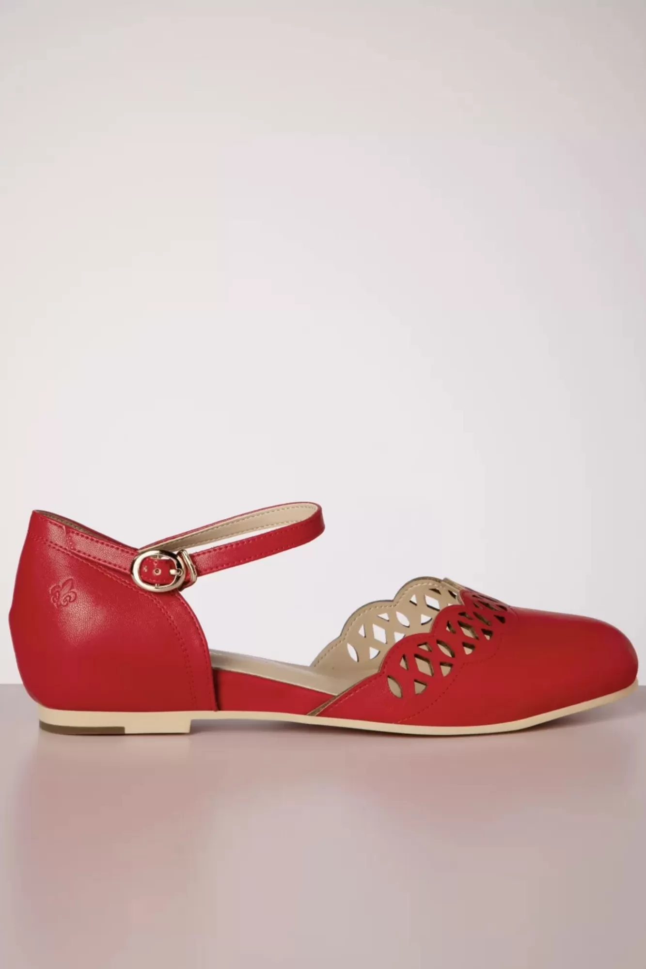 Charlie Stone Siena Ballerina Flats In Rood | Vrouwen Ballerina'S