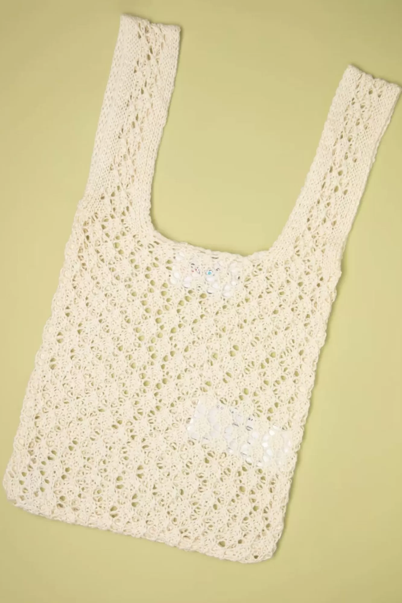 Compania Fantastica Small Crochet Tas In Creme | Vrouwen Tassen