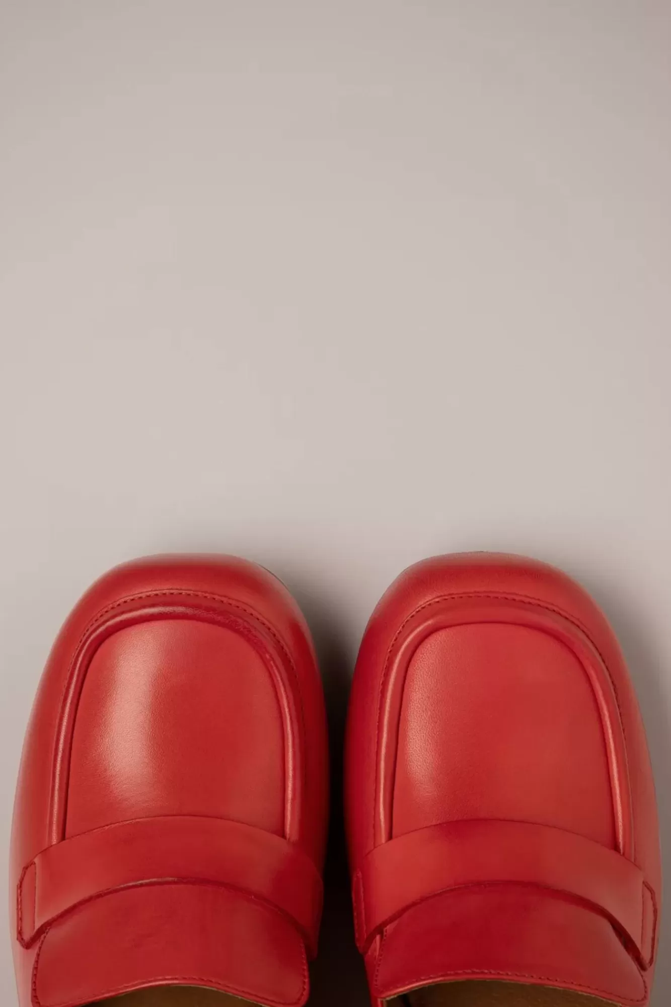 Miz Mooz Soren Loafer Style Pumps In Scarlet Rood | Vrouwen Pumps