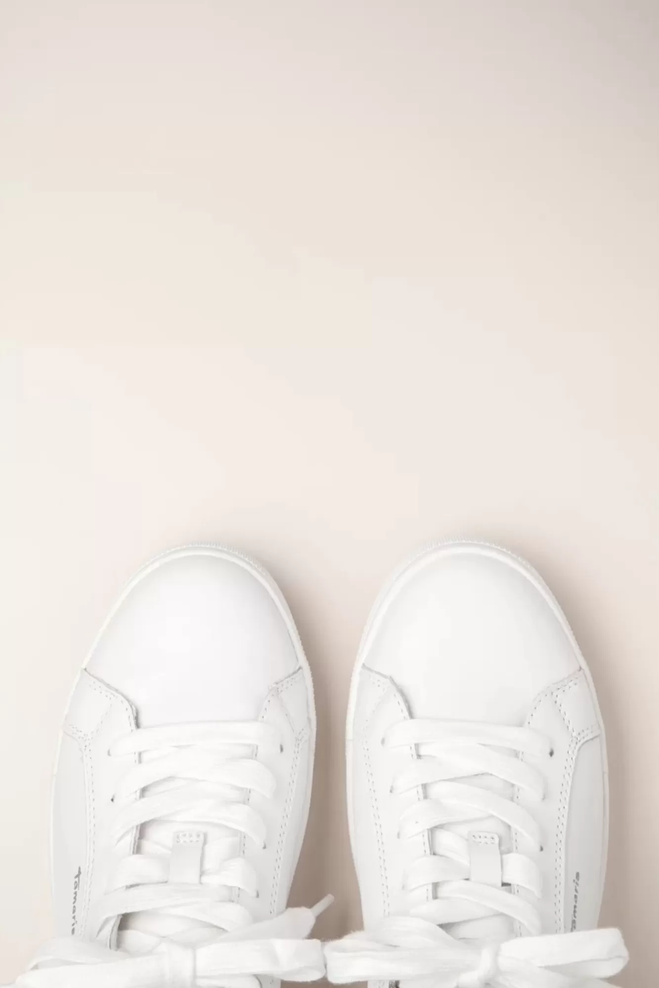 Tamaris Steffi Lederen Sneakers In Wit | Vrouwen Sneakers