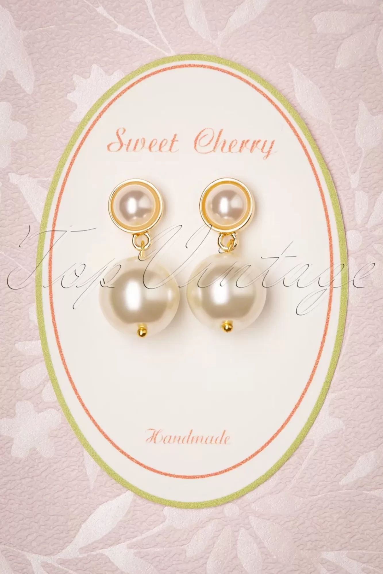 Sweet Cherry Stijlvolle Pareloorbellen In Ivoor | Vrouwen Sieraden