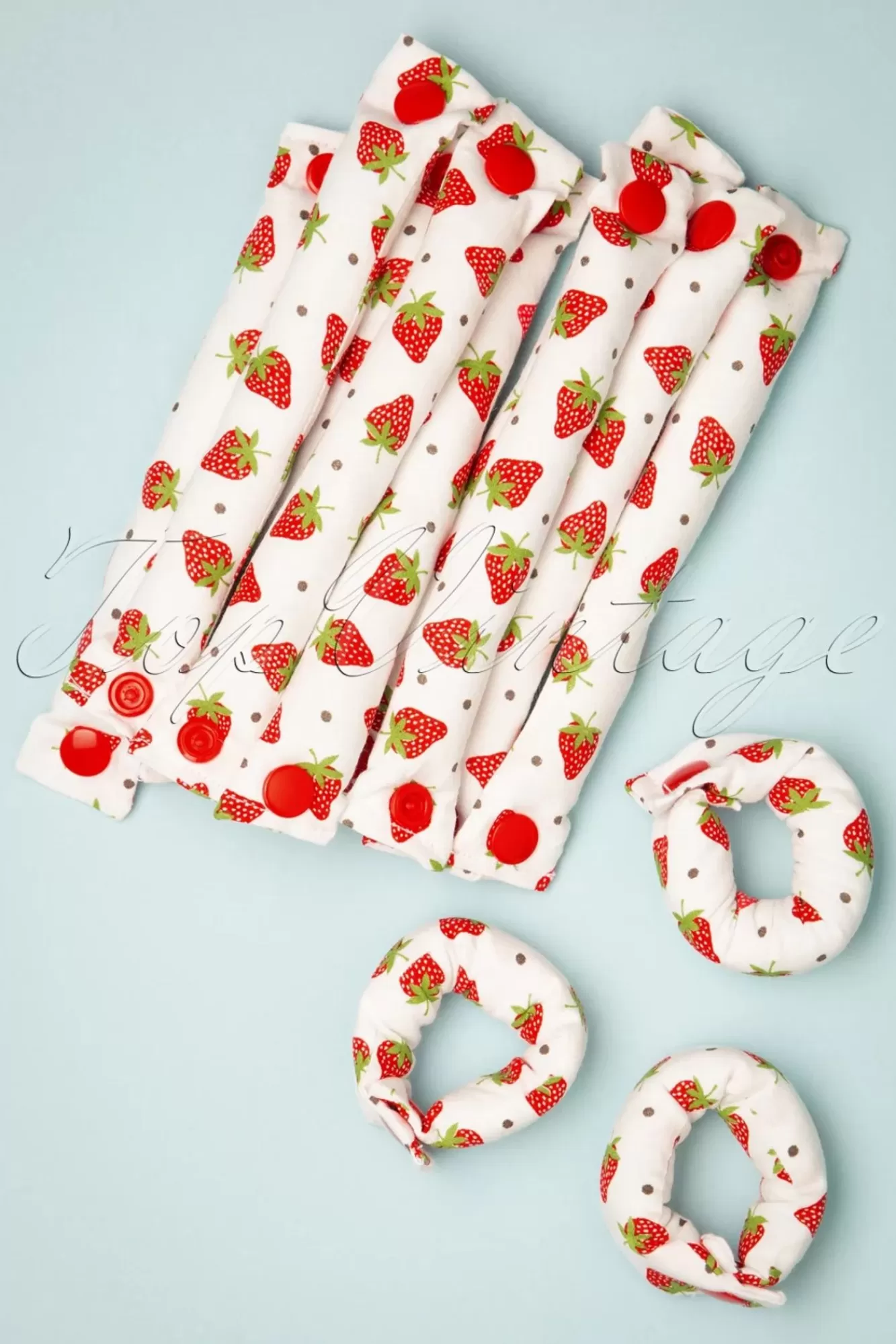 Lieblingsstucke By JuttaVerena Strawberry Fields - Set Van 12 Krulspelden In Wit | Vrouwen Haarstyling