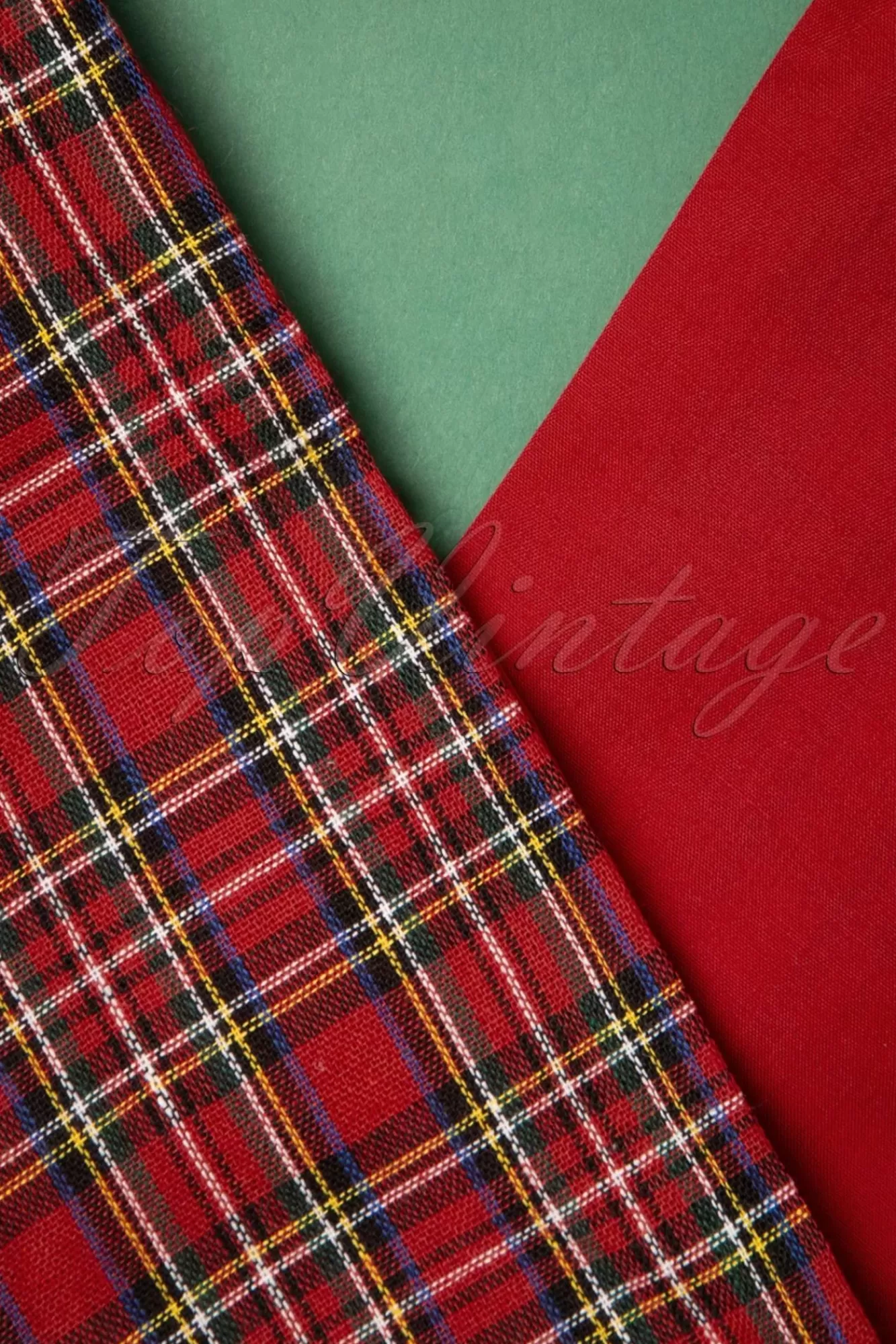 Be Bop a Hairbands Tartan Haarsjaal In Rood | Vrouwen Haaraccessoires