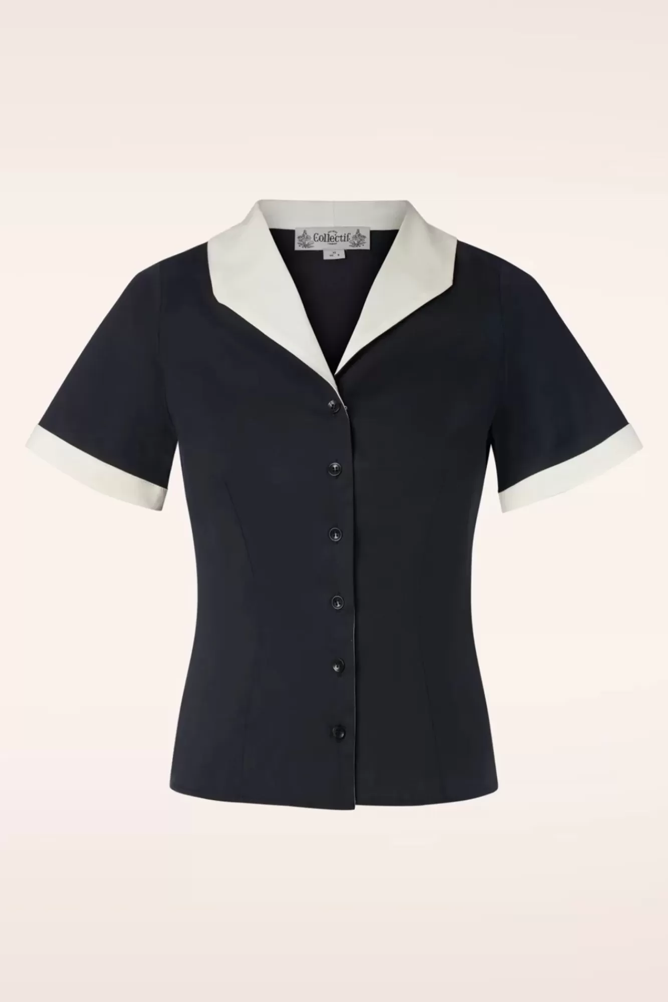 Collectif Clothing Taylor Blouse In Zwart | Vrouwen Blouses