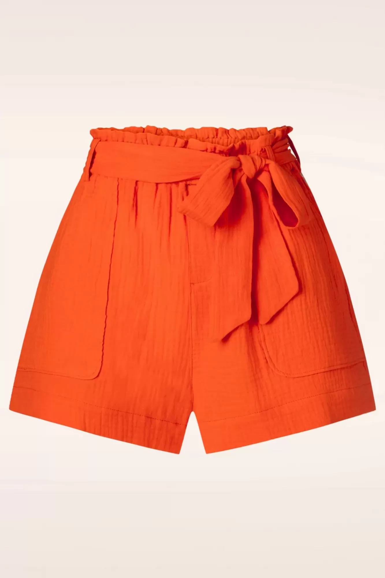 Smashed Lemon Tetra Short In Oranje | Vrouwen Broeken