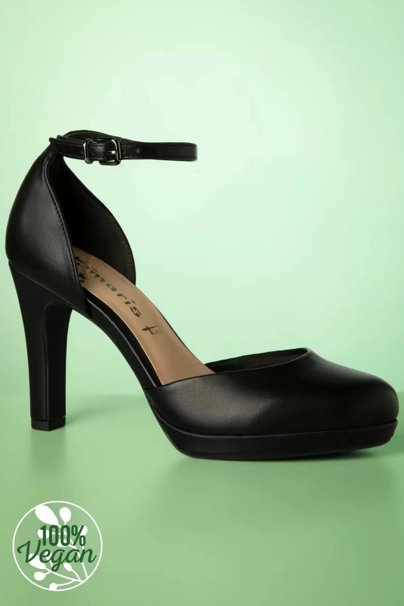 Tamaris Tiffany Classy Pumps In Matzwart | Vrouwen Pumps